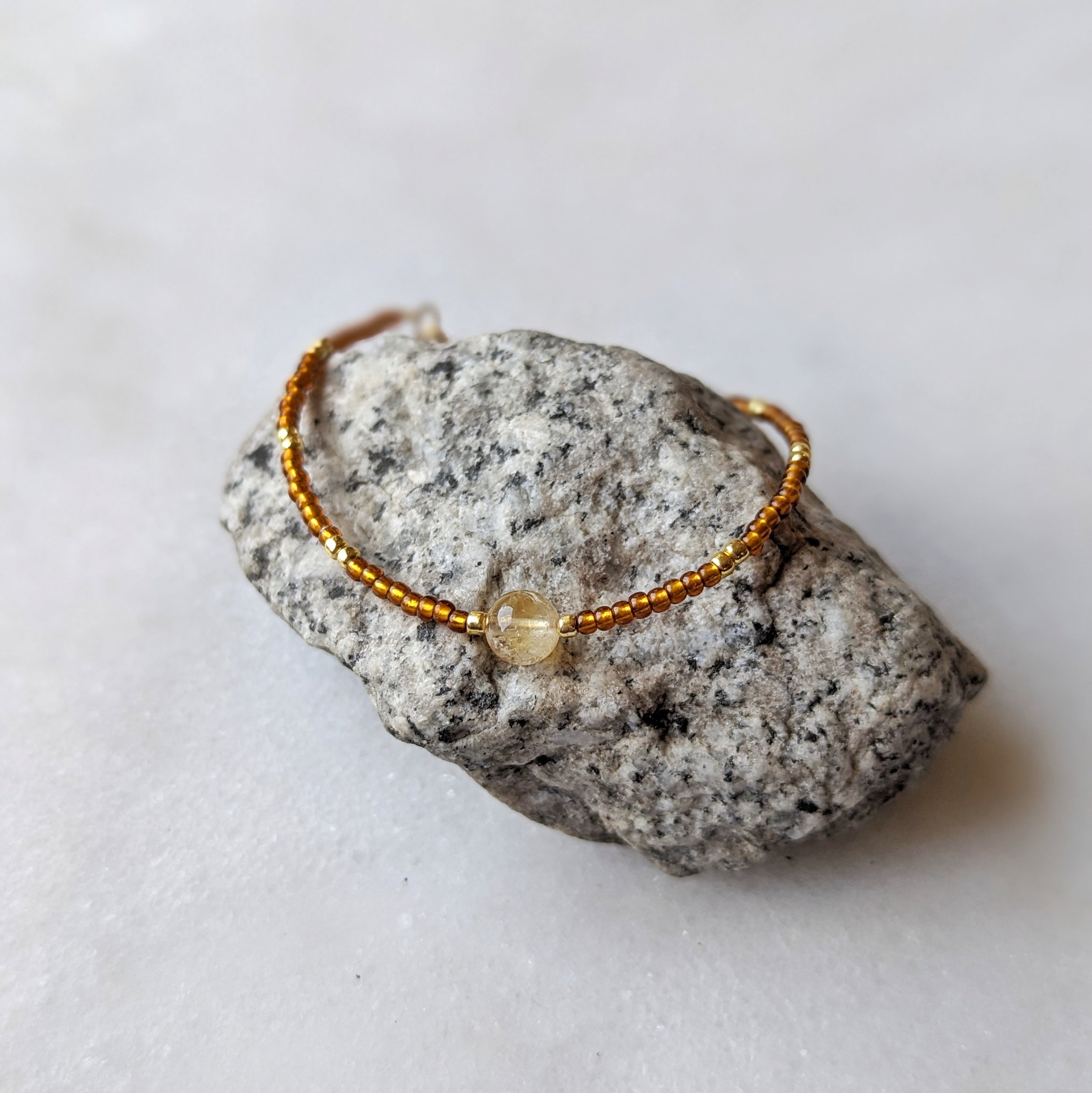 Citrine Amber Abundance Bracelet