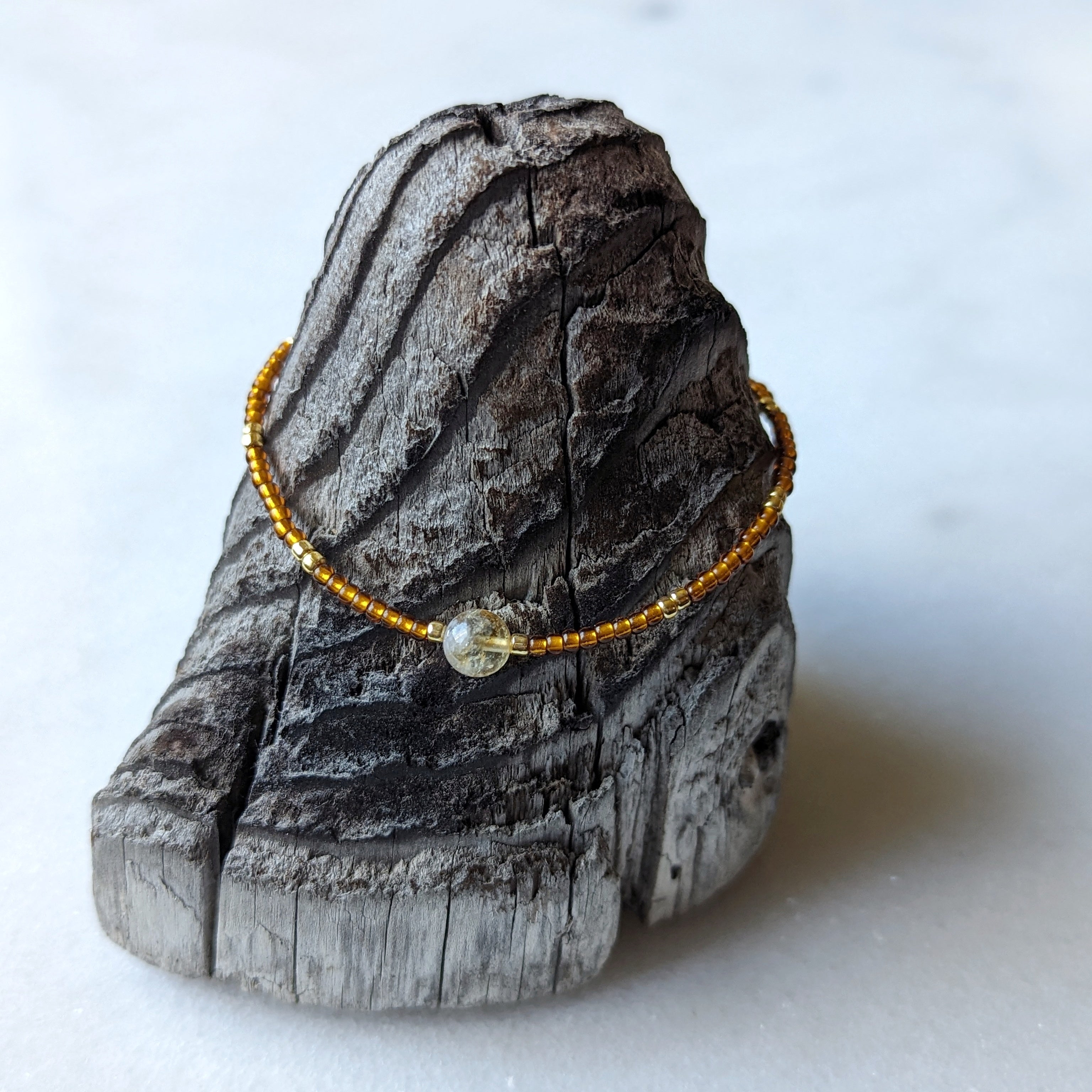 Citrine Amber Abundance Bracelet