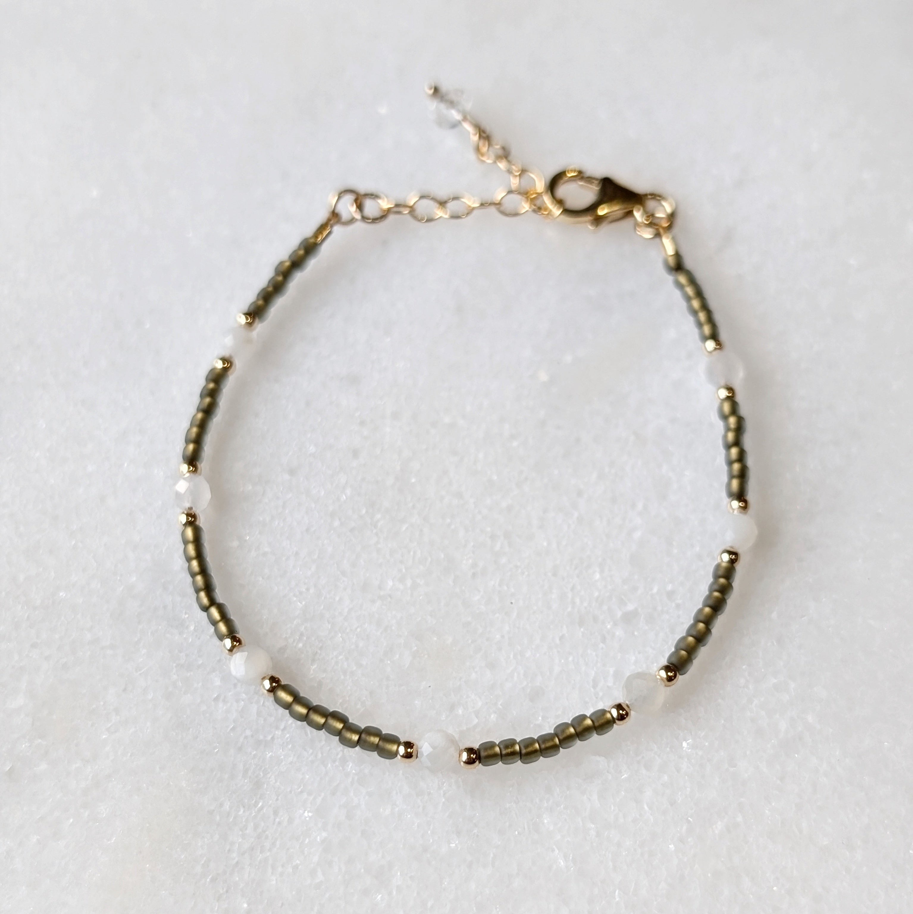 Moonstone Multi Sage Green Balance Bracelet