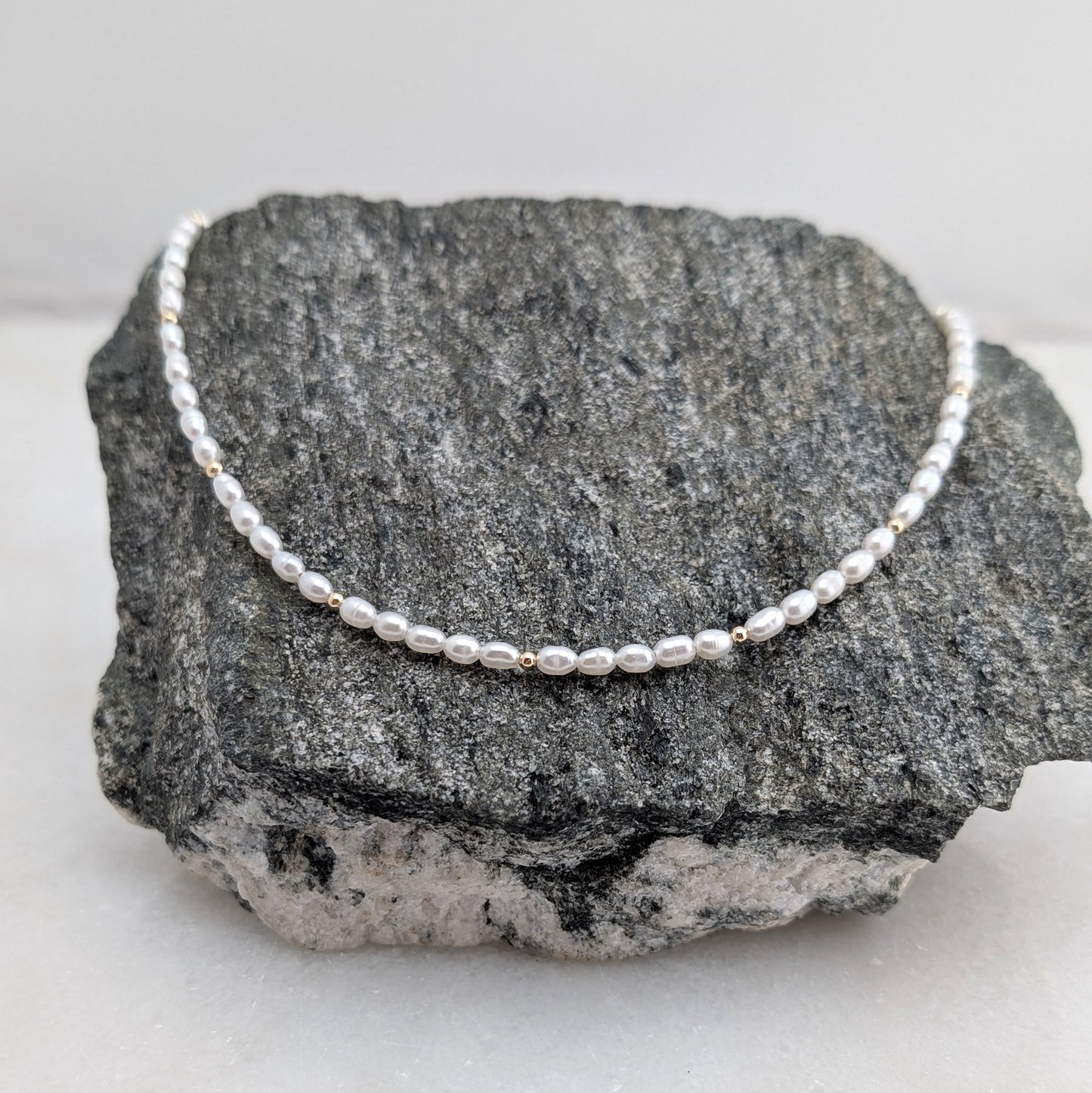 Freshwater Rice Pearl Luxe Choker Necklace