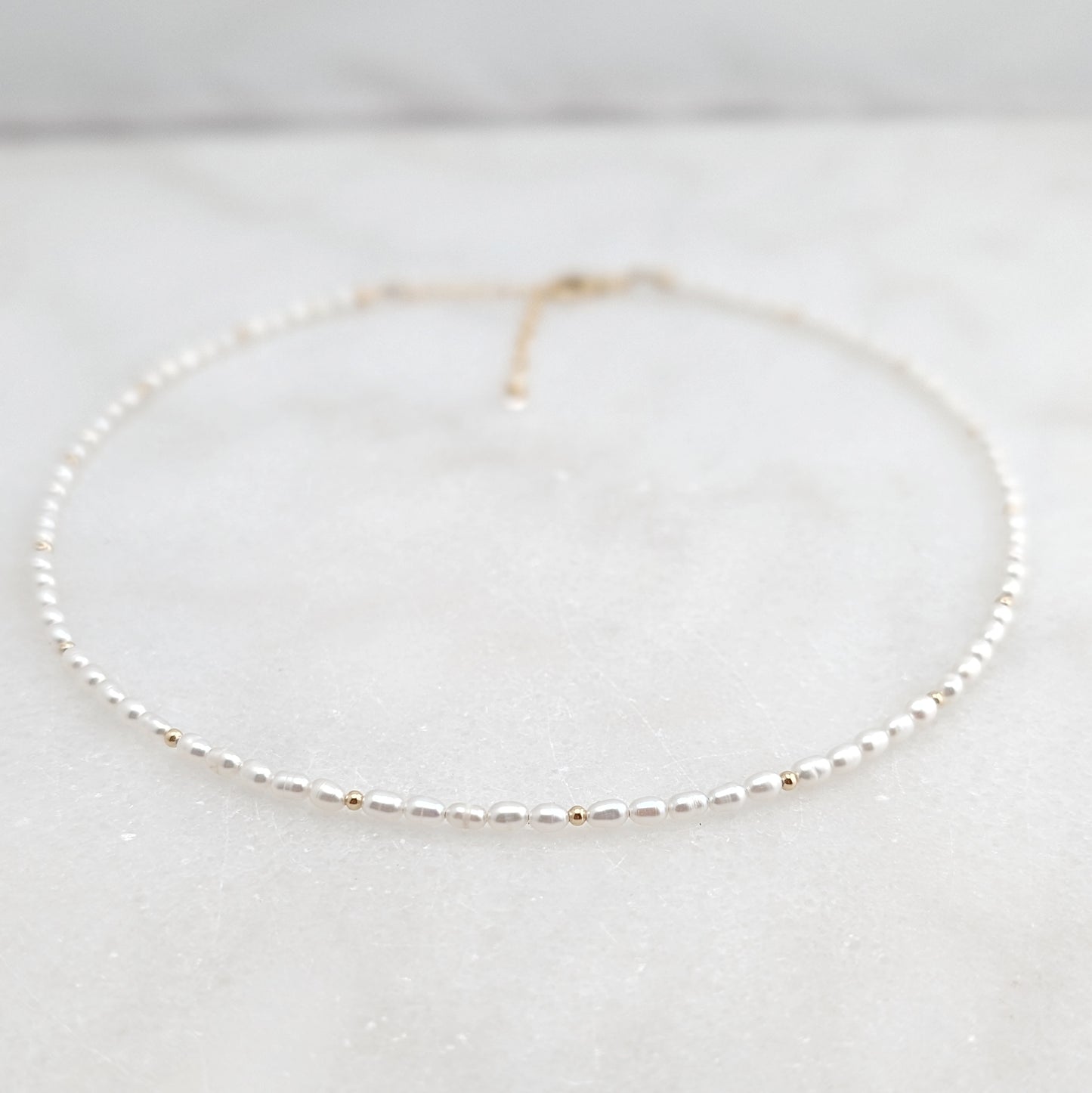 Freshwater Rice Pearl Luxe Choker Necklace