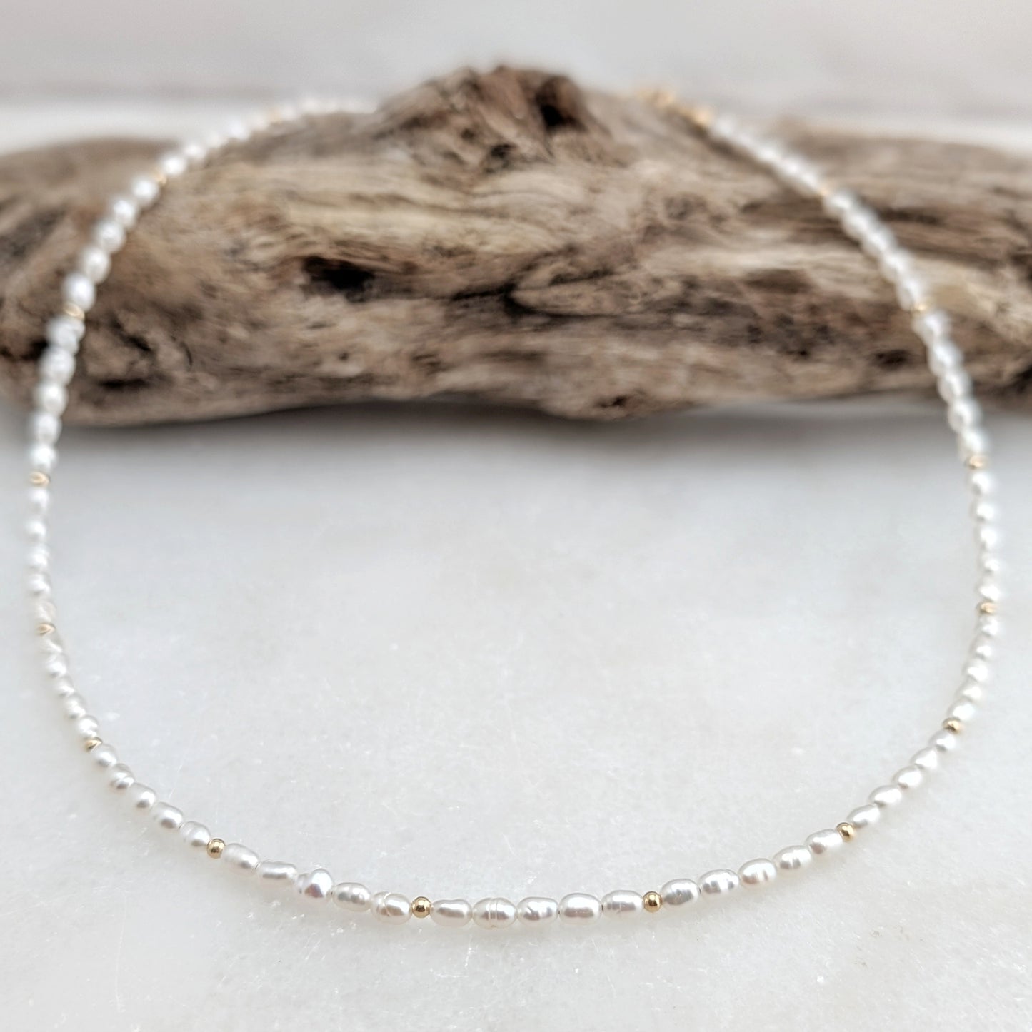 Freshwater Rice Pearl Luxe Choker Necklace