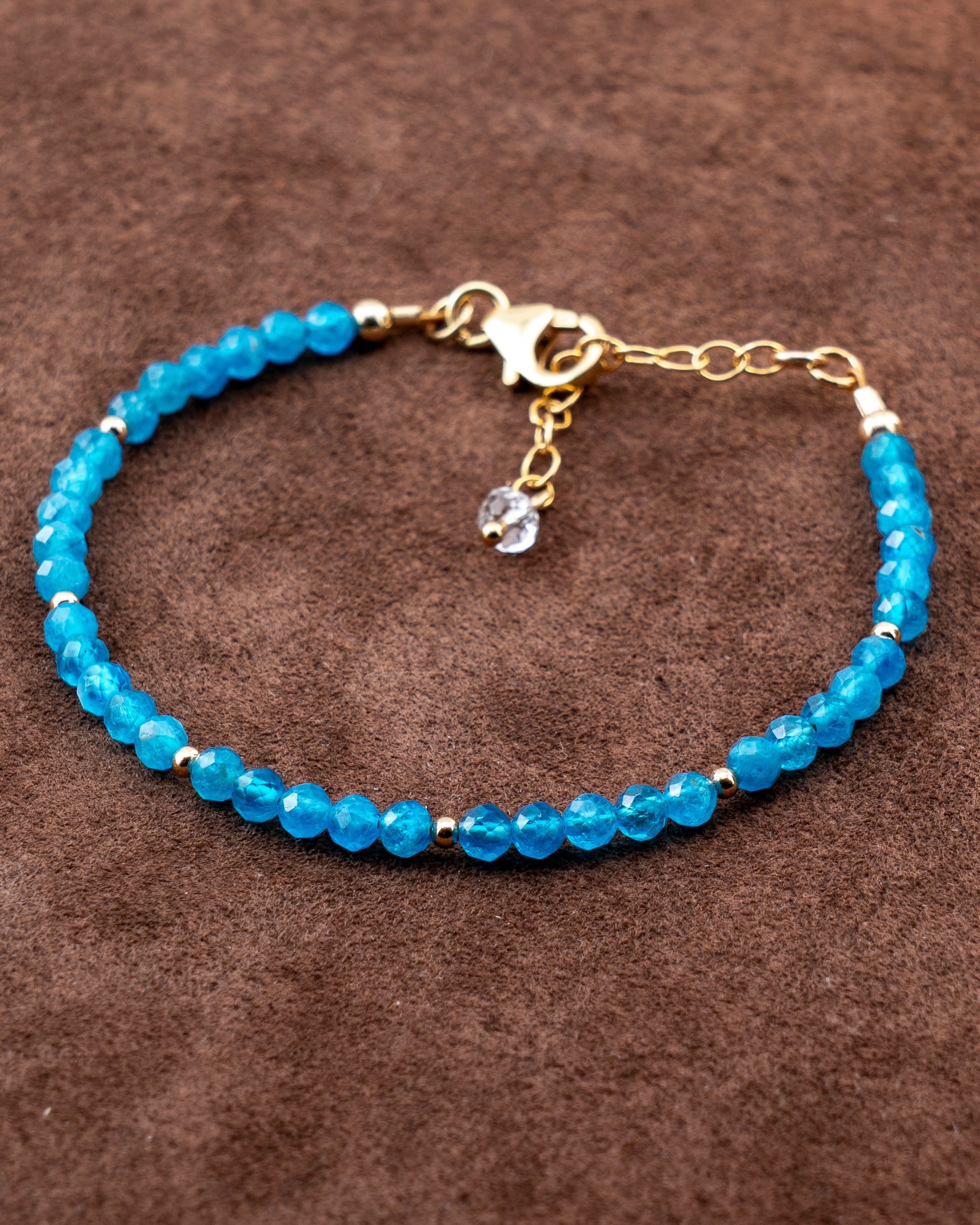 Cerulean Tide Blue Apatite Bracelet