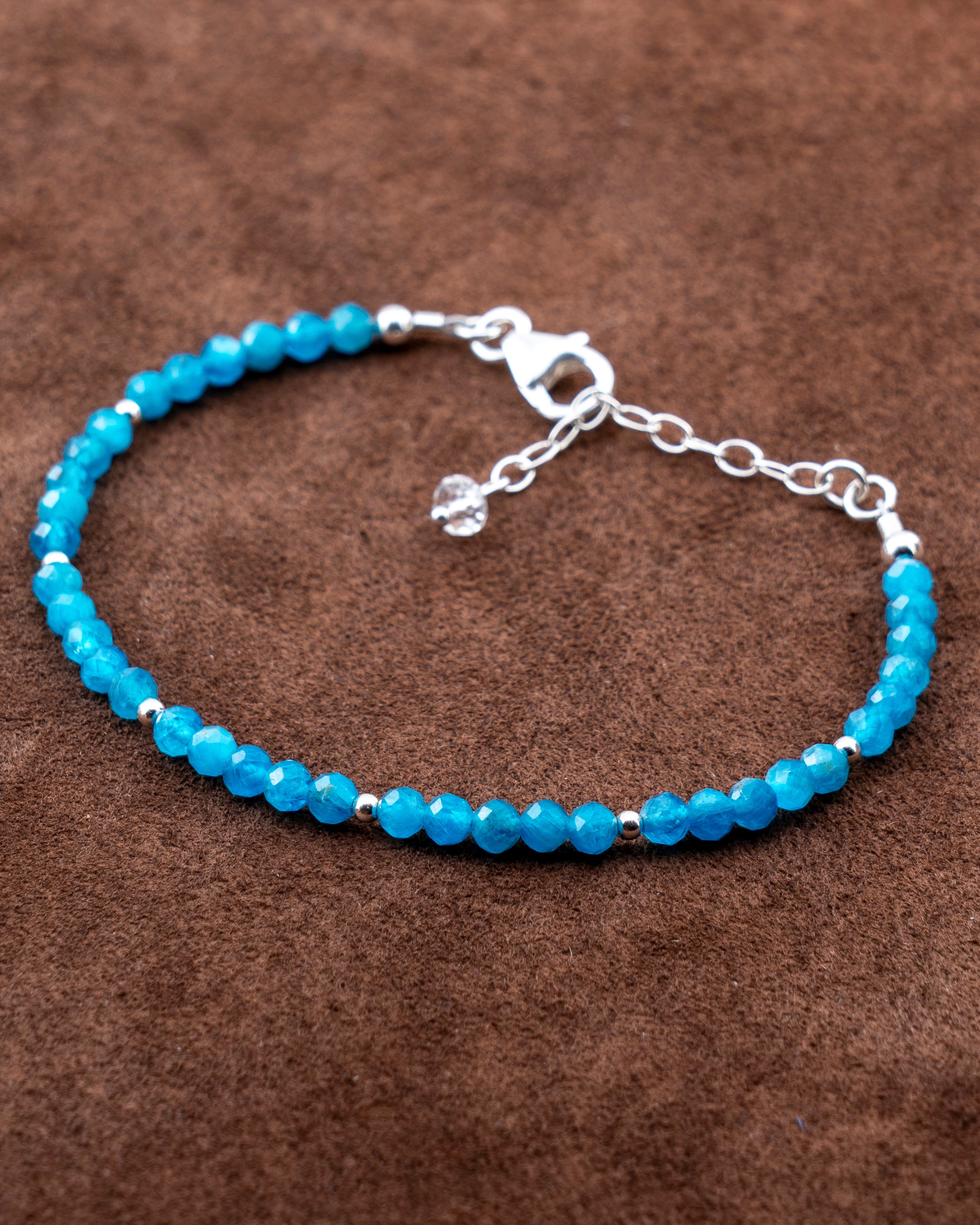 Cerulean Tide Blue Apatite Bracelet