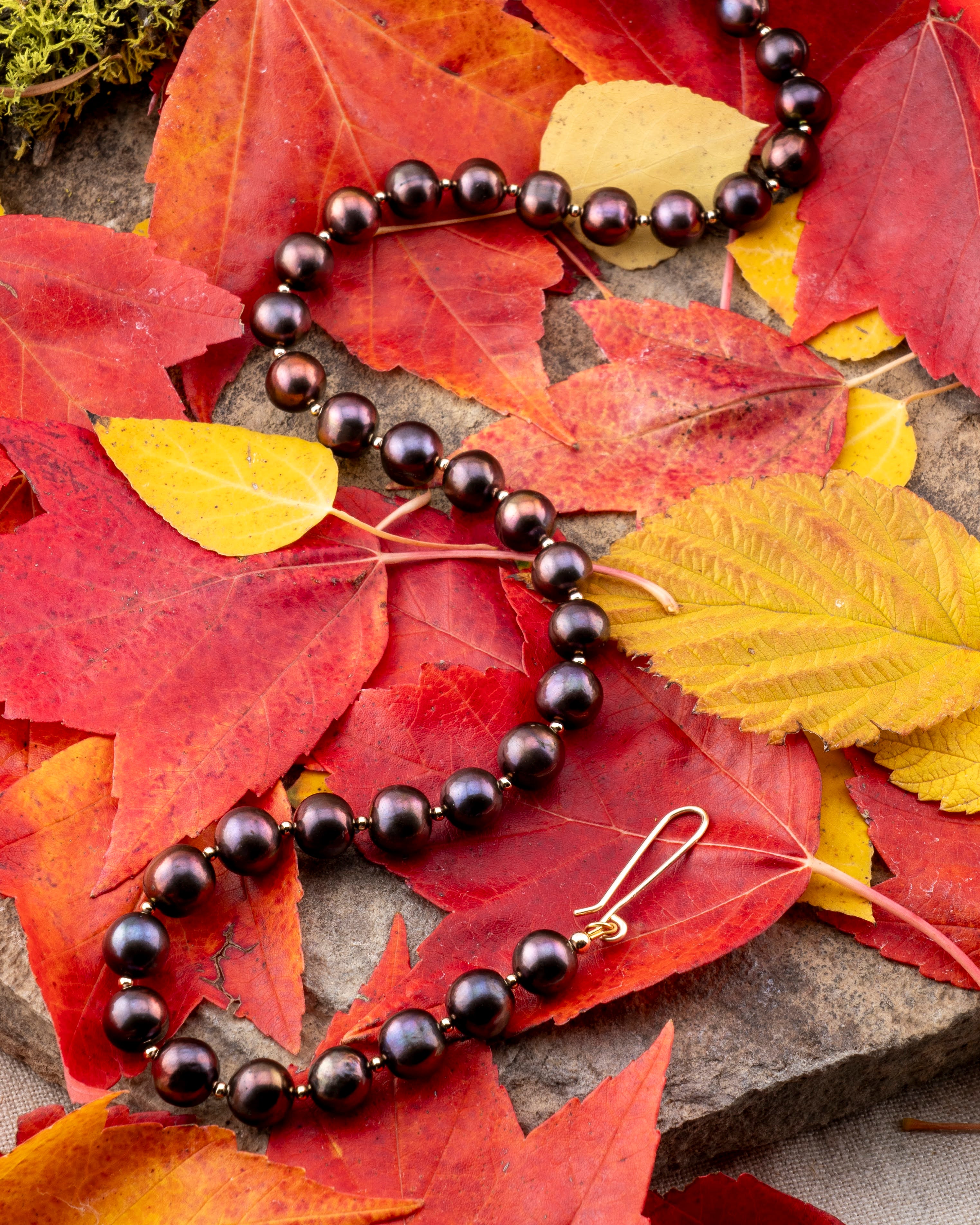 Chocolate Bronze Freshwater Pearl Necklace