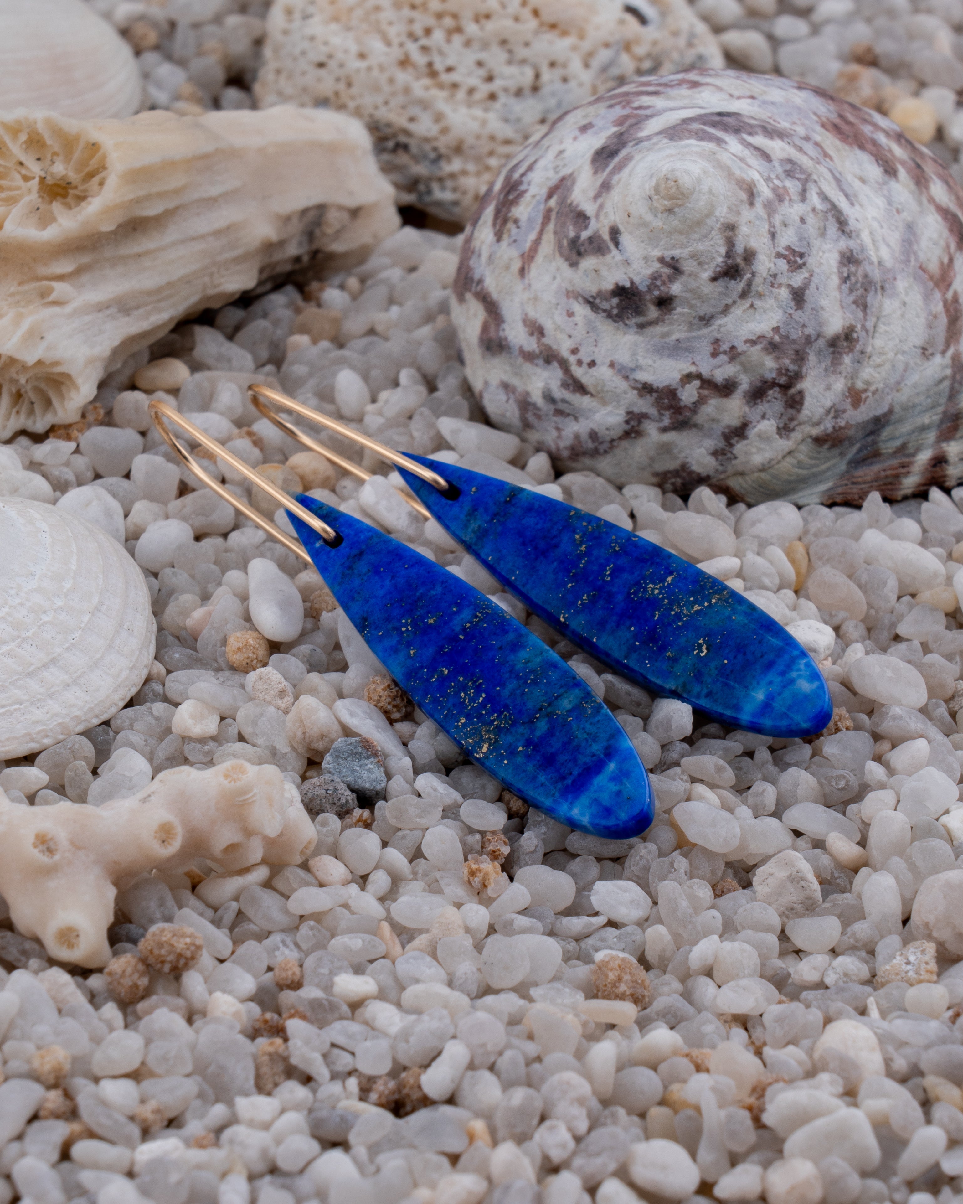 Lapis Teardrop Dangles