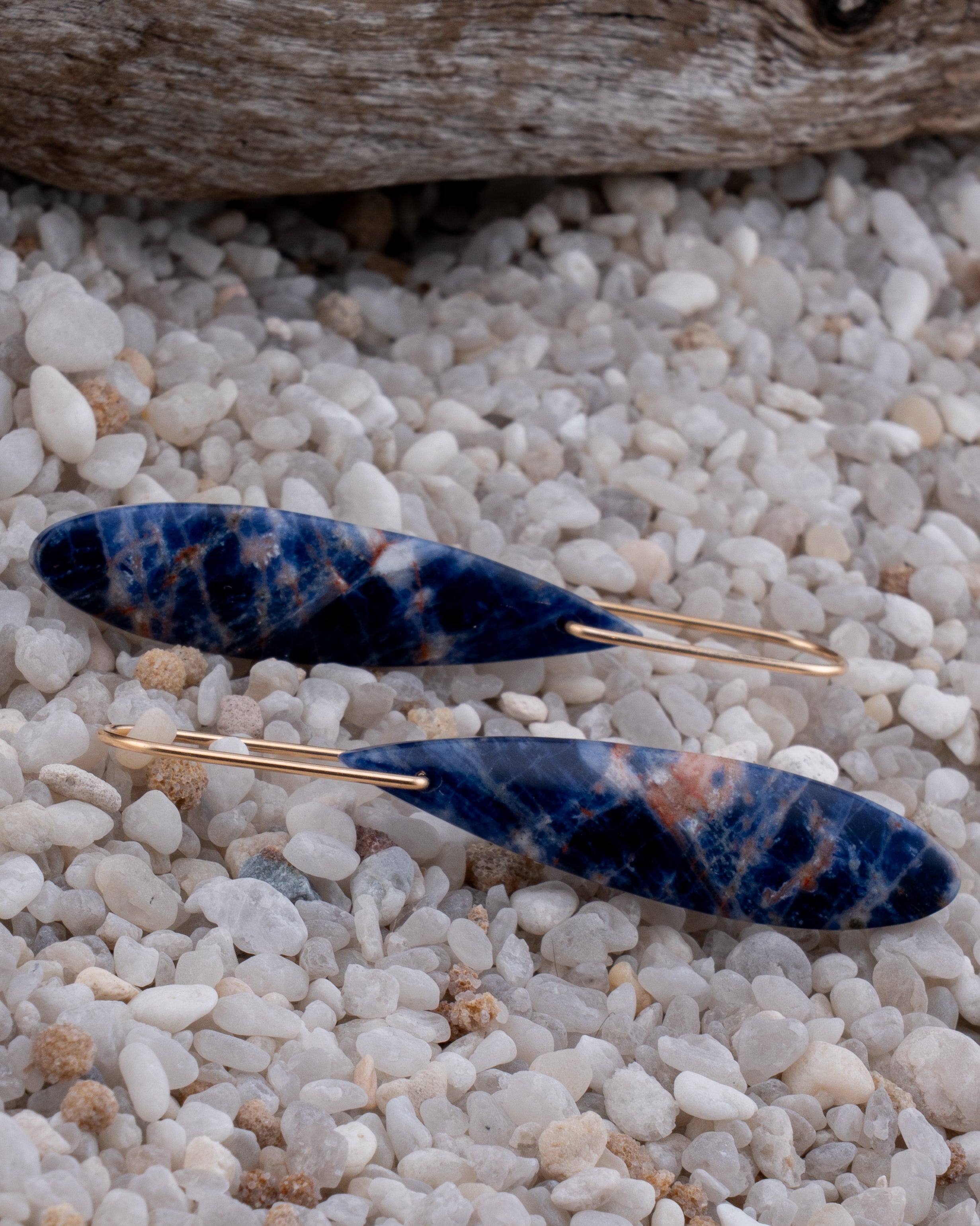 Blue Sodalite Teardrop Dangles