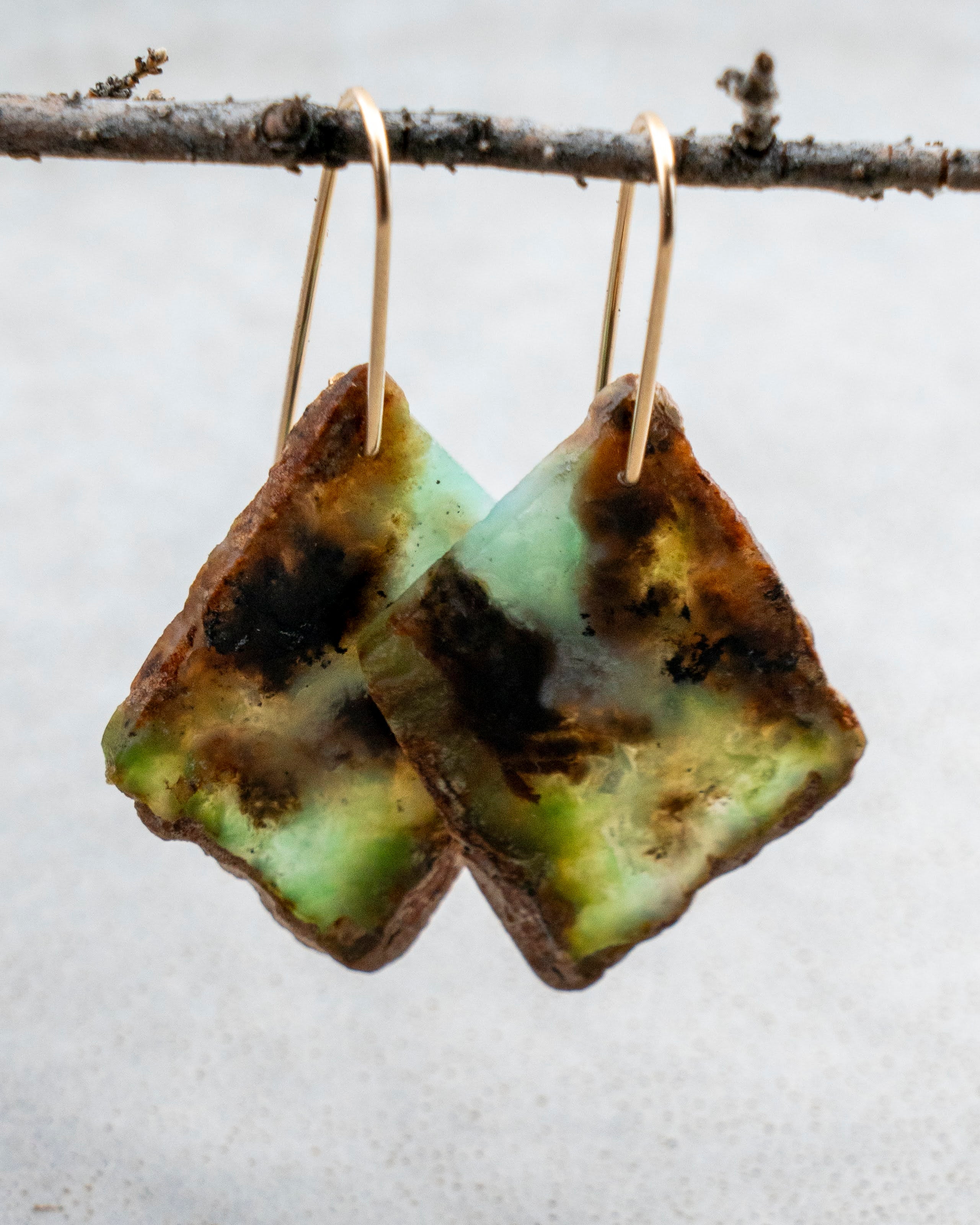 Australian Chrysoprase Dangles