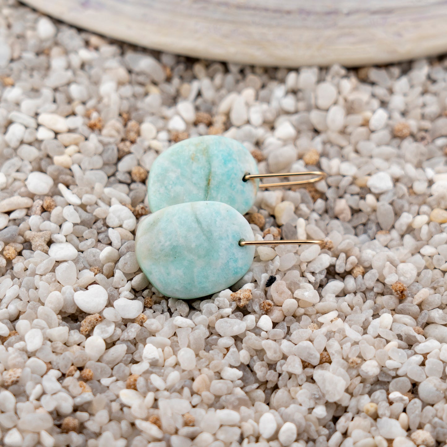 Madagascar Amazonite Freeform Dangles