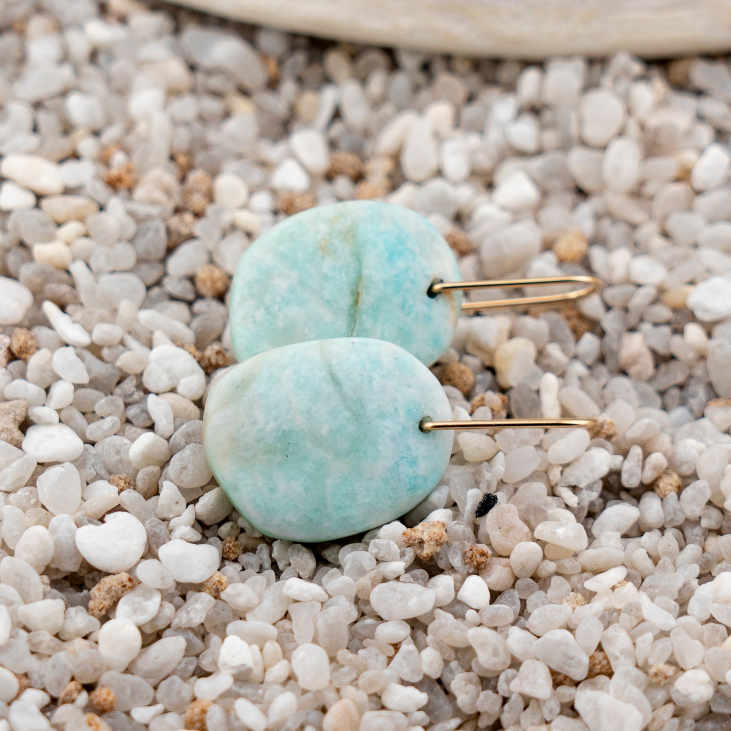 Madagascar Amazonite Freeform Dangles