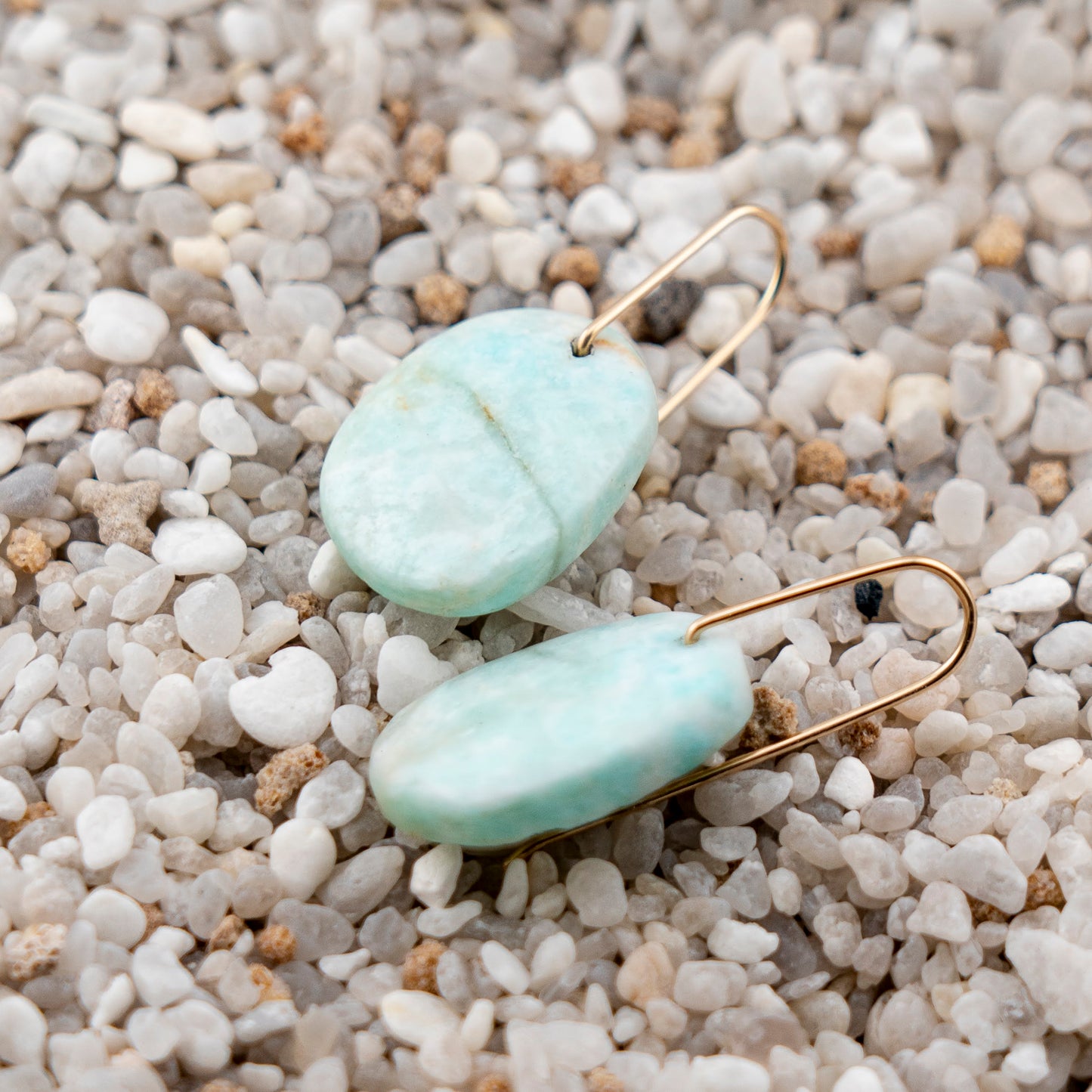 Madagascar Amazonite Freeform Dangles