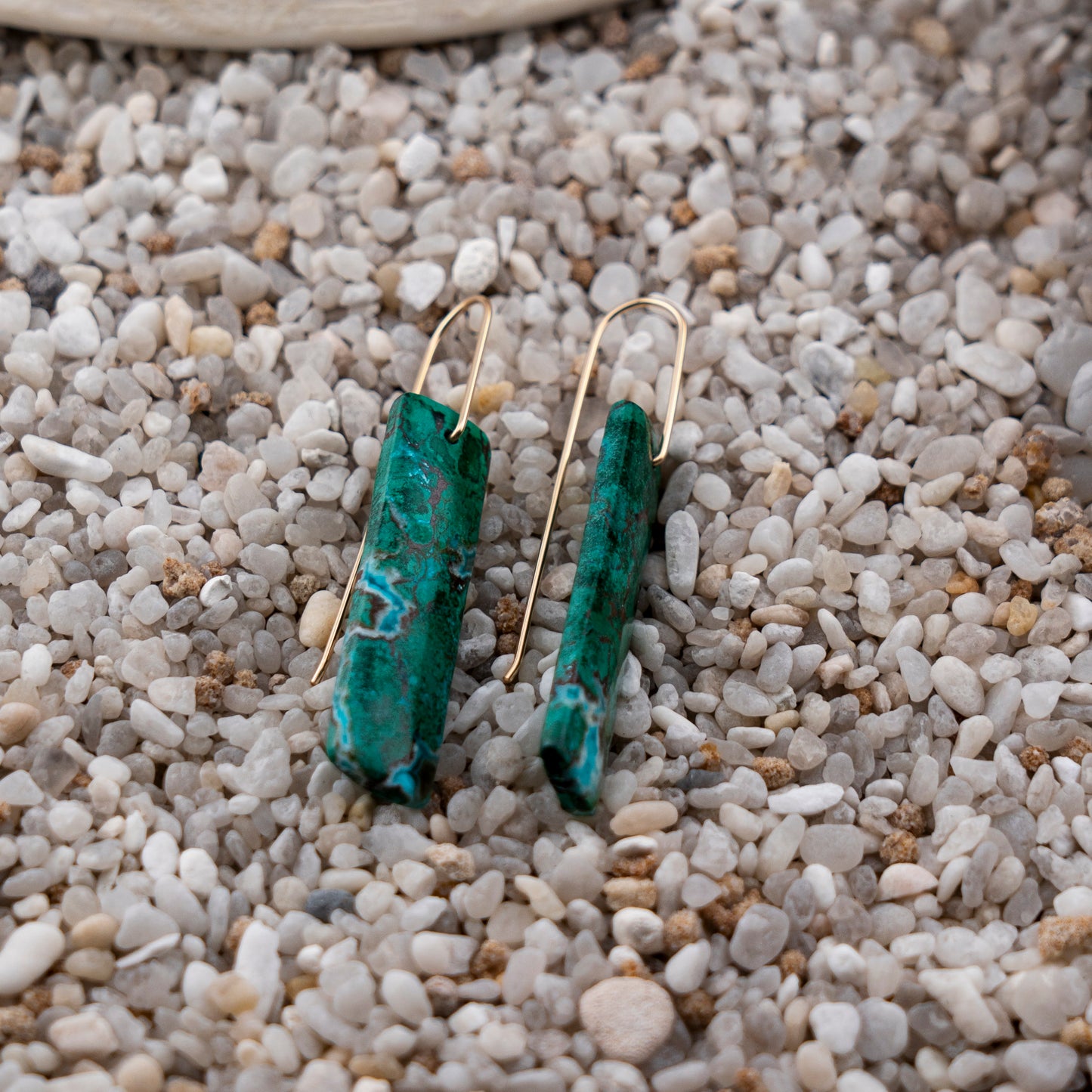 Malachite Chrysocolla Dangles