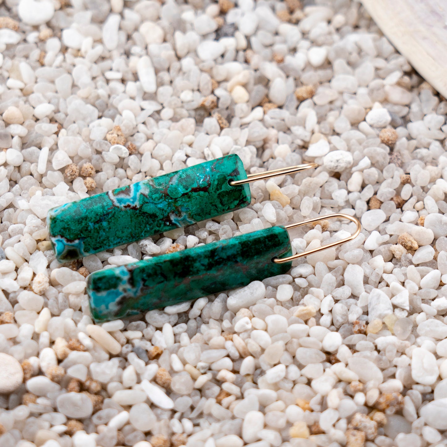 Malachite Chrysocolla Dangles