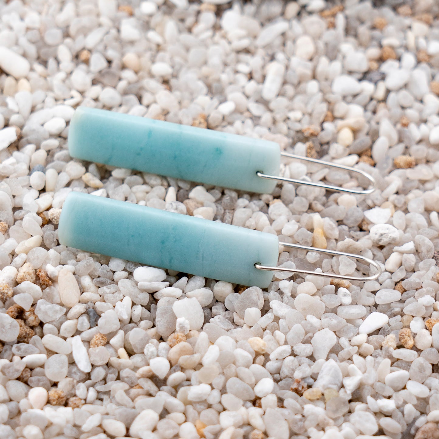Brazilian Blue Amazonite Dangles