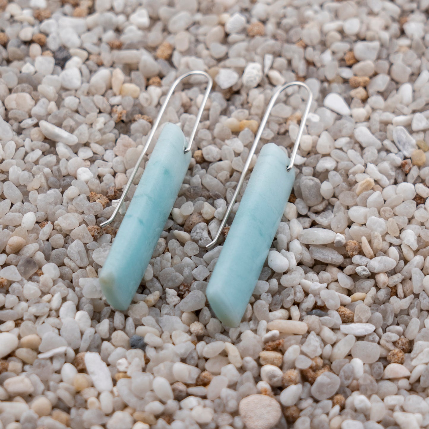 Brazilian Blue Amazonite Dangles