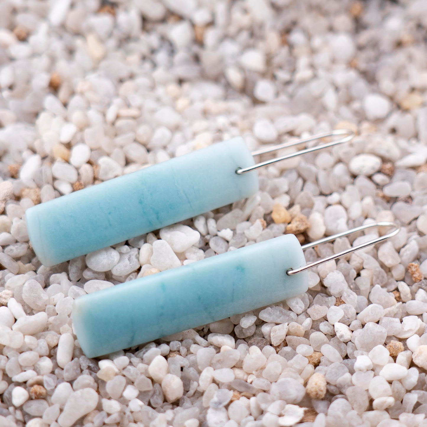 Brazilian Blue Amazonite Dangles