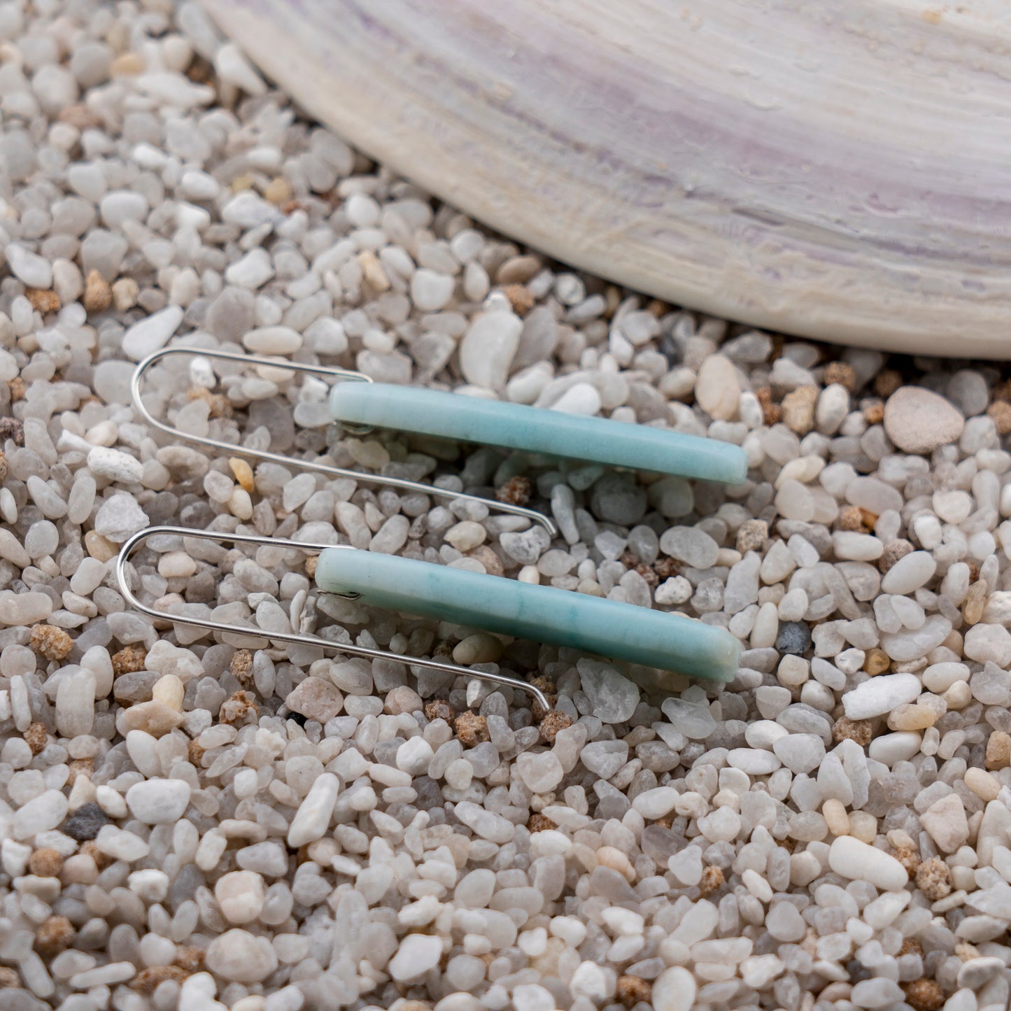 Brazilian Blue Amazonite Dangles