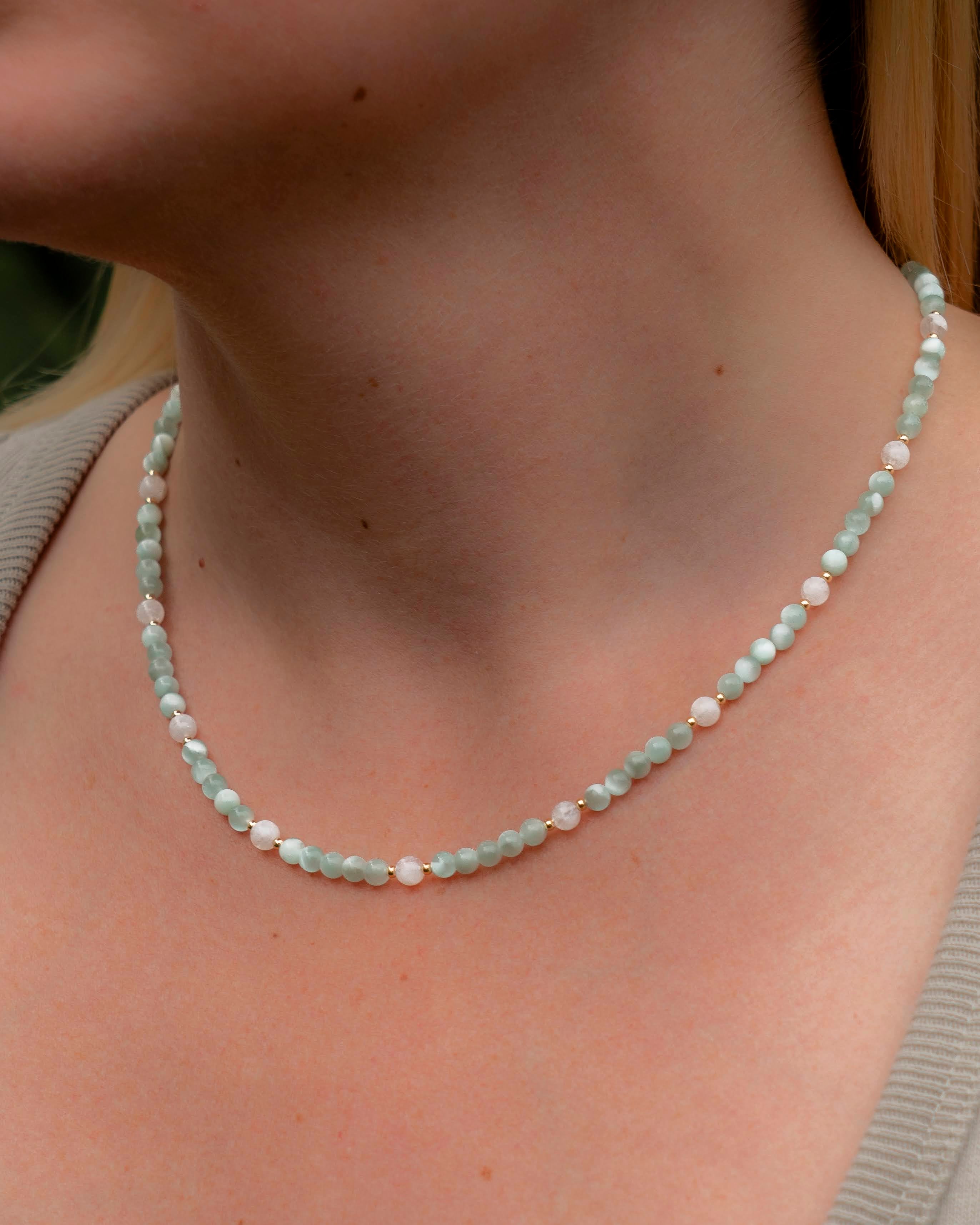 Green Moonstone Necklace