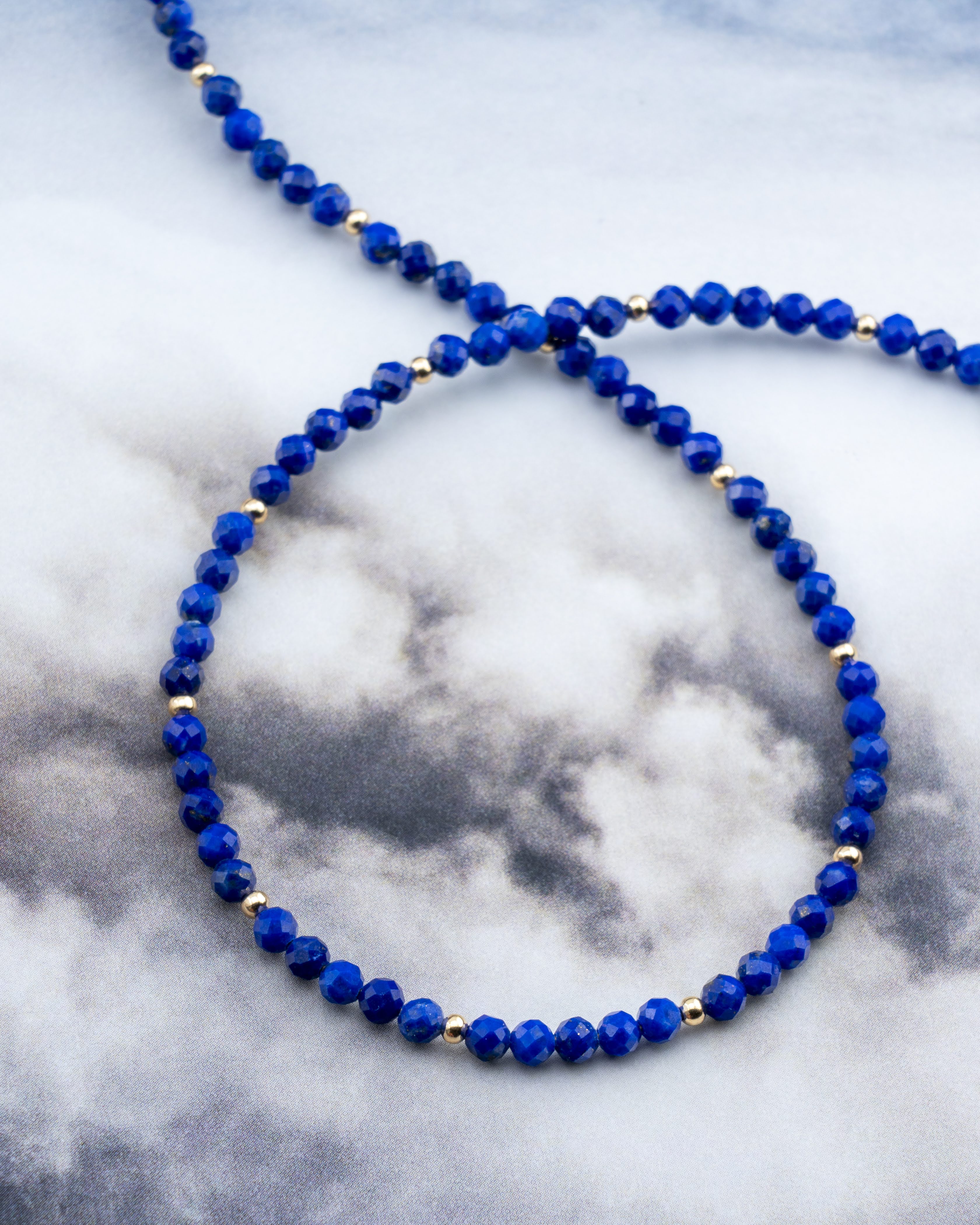 Oceanic Indigo Lapis Necklace