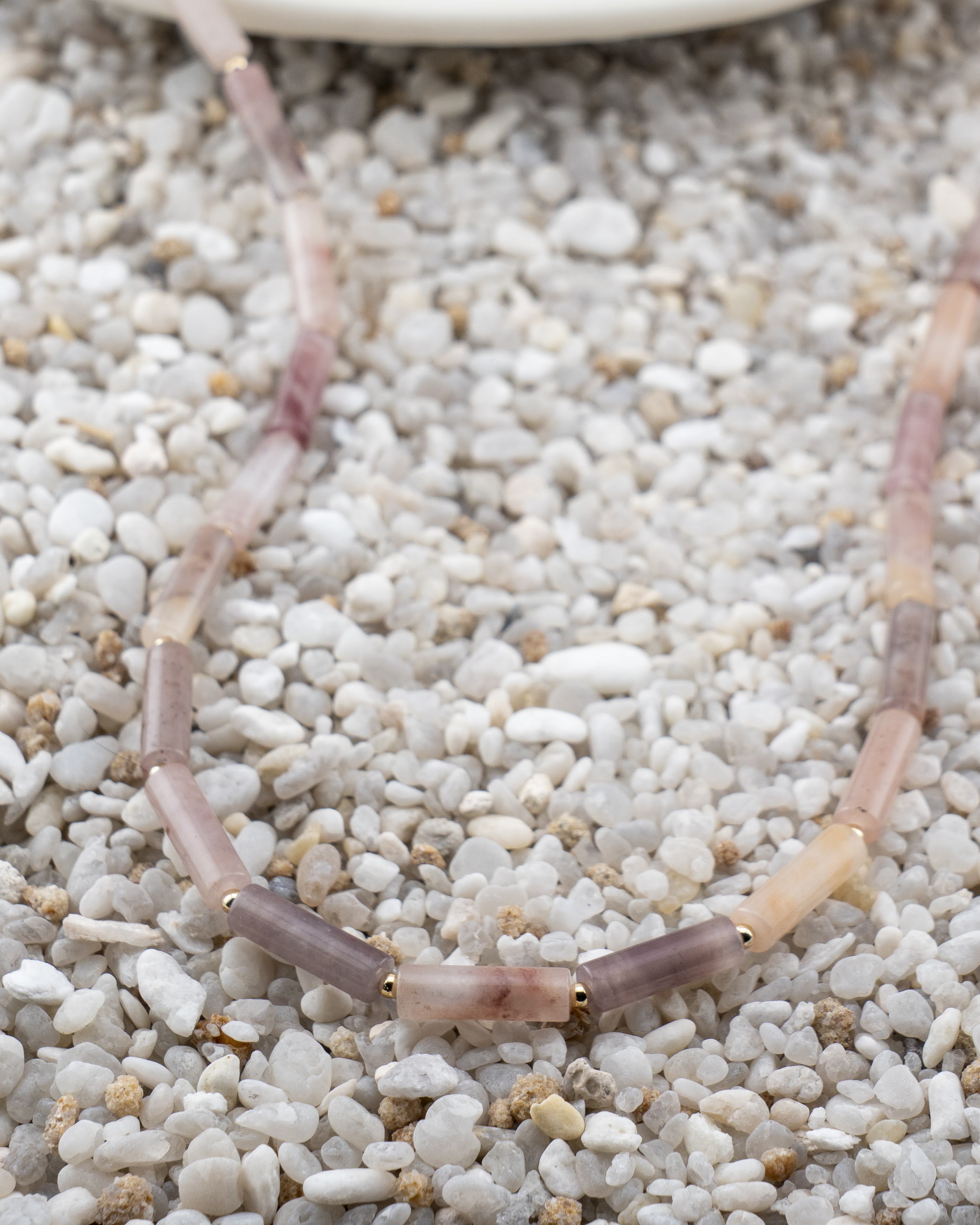 Autumn Sunrise Mauve Phantom Quartz Necklace