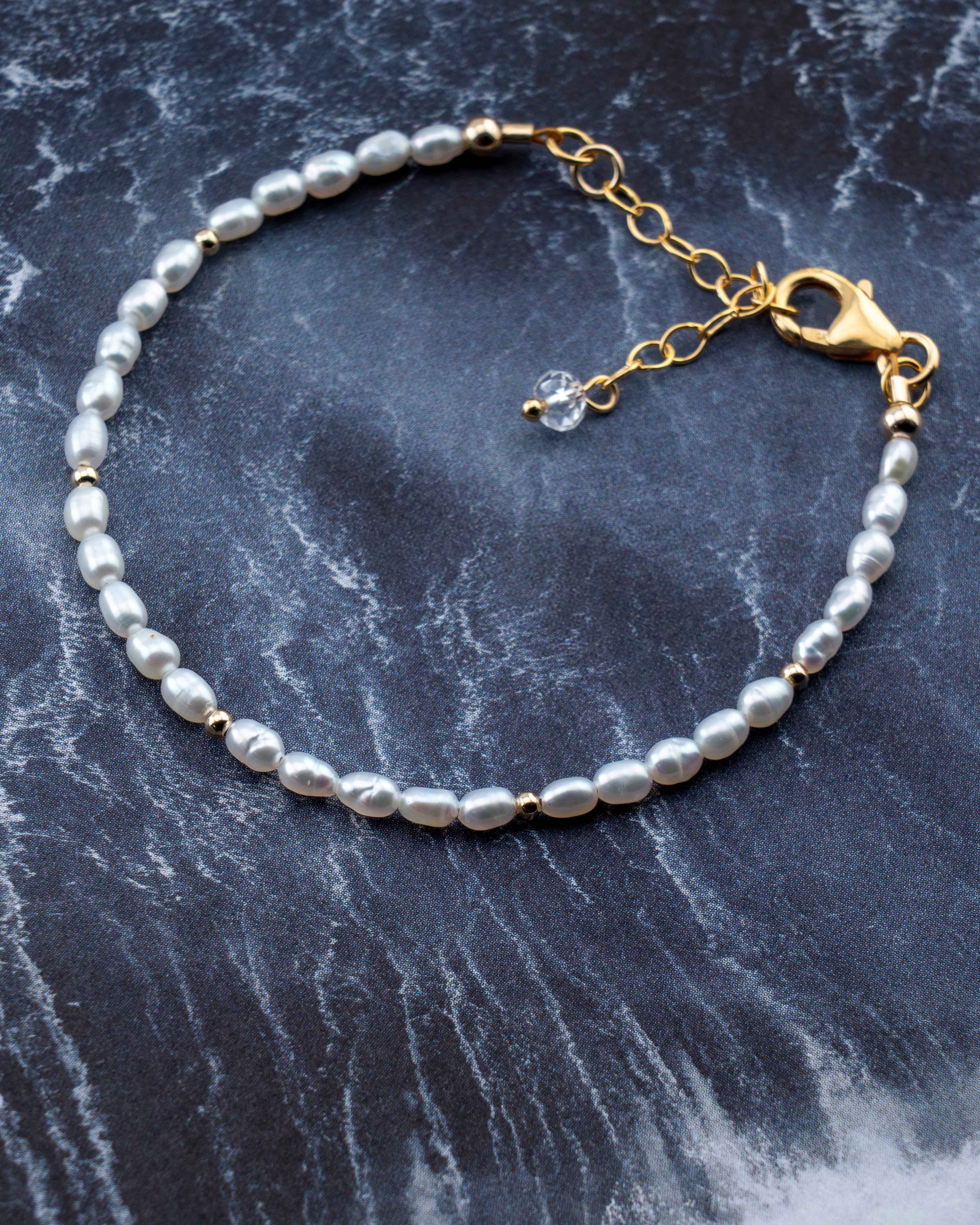Morning Tide Freshwater Rice Pearl Bracelet