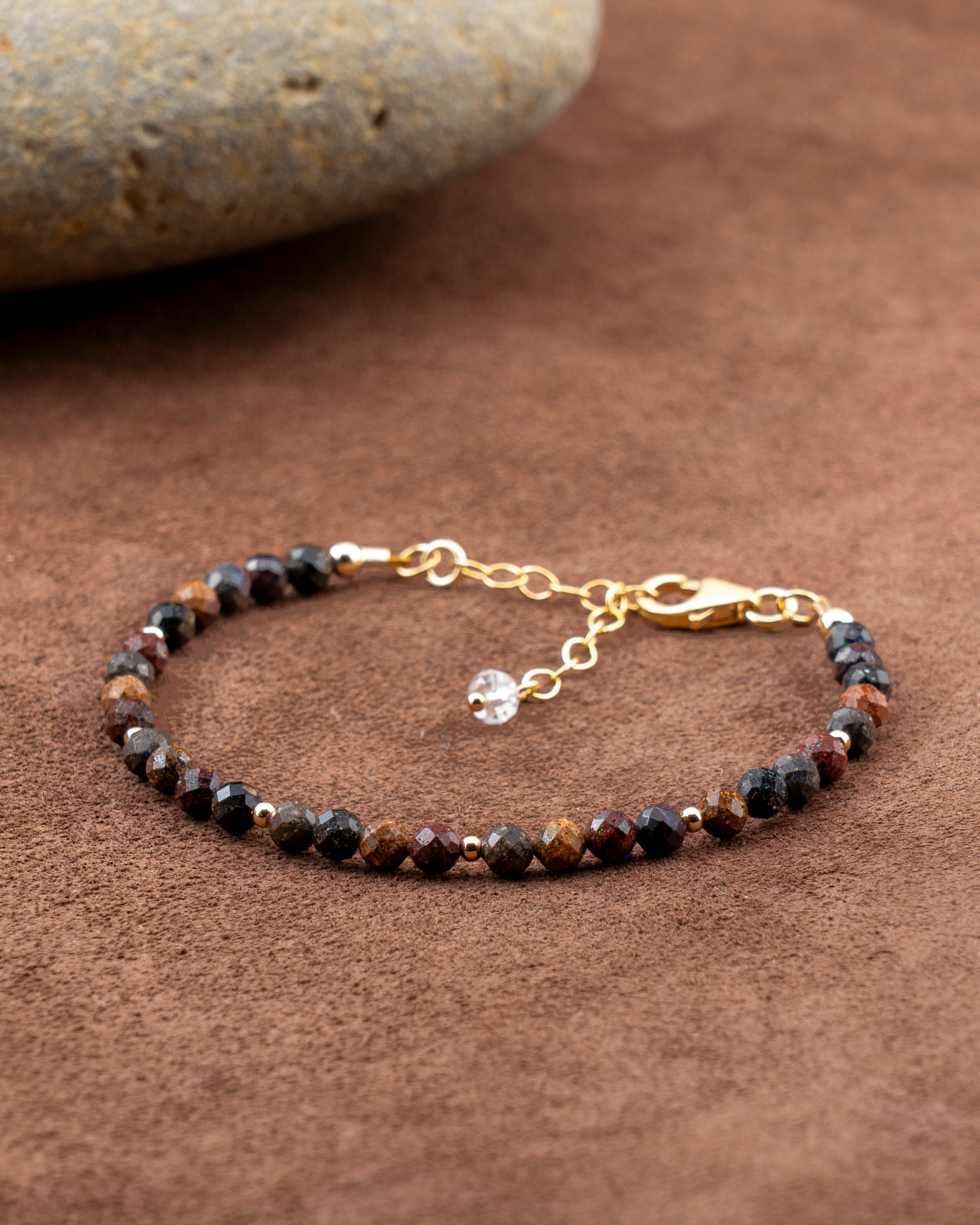 Fallen Leaves Black Opal Bracelet