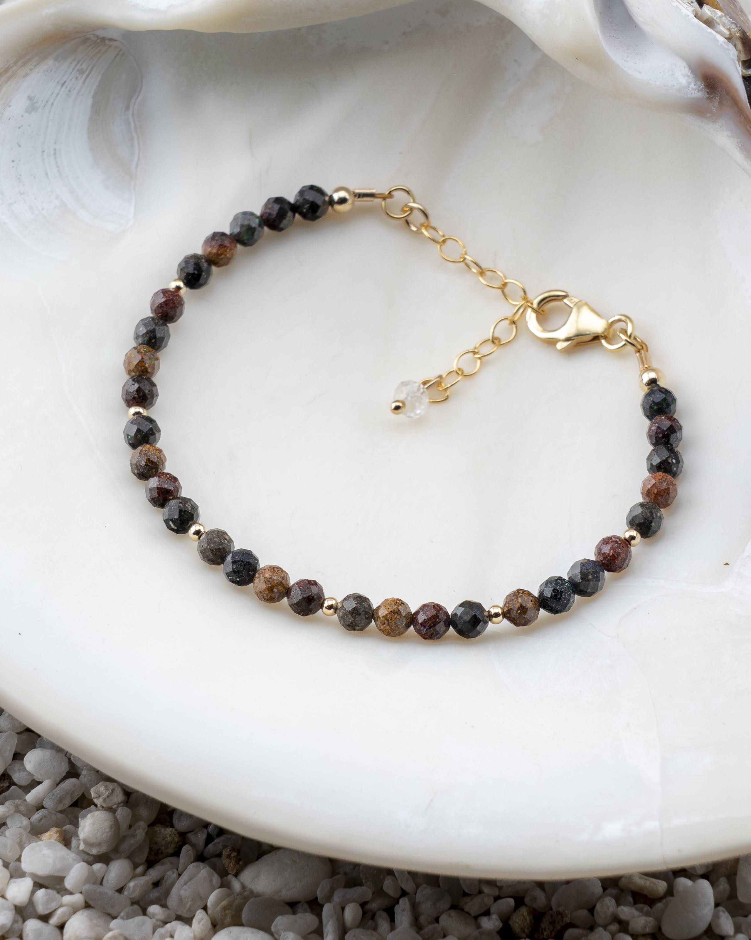 Fallen Leaves Black Opal Bracelet