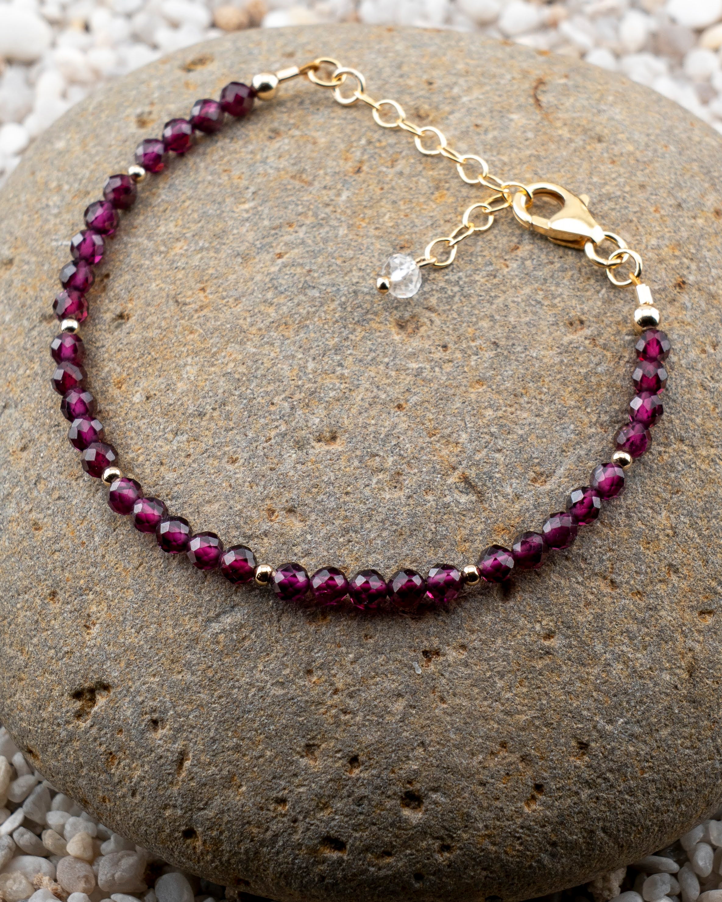 Bordeaux Horizon Purple Garnet Bracelet