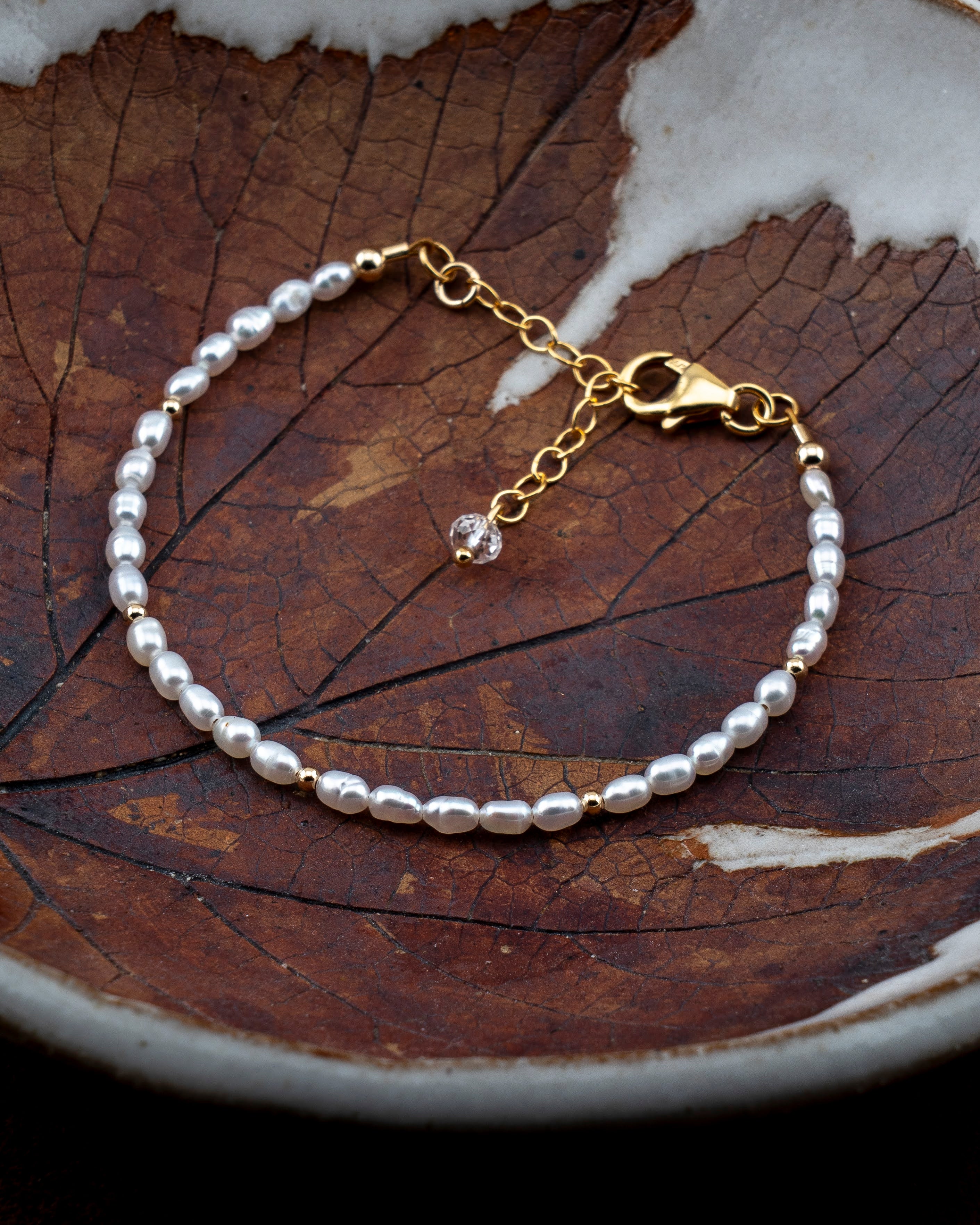 Morning Tide Freshwater Rice Pearl Bracelet