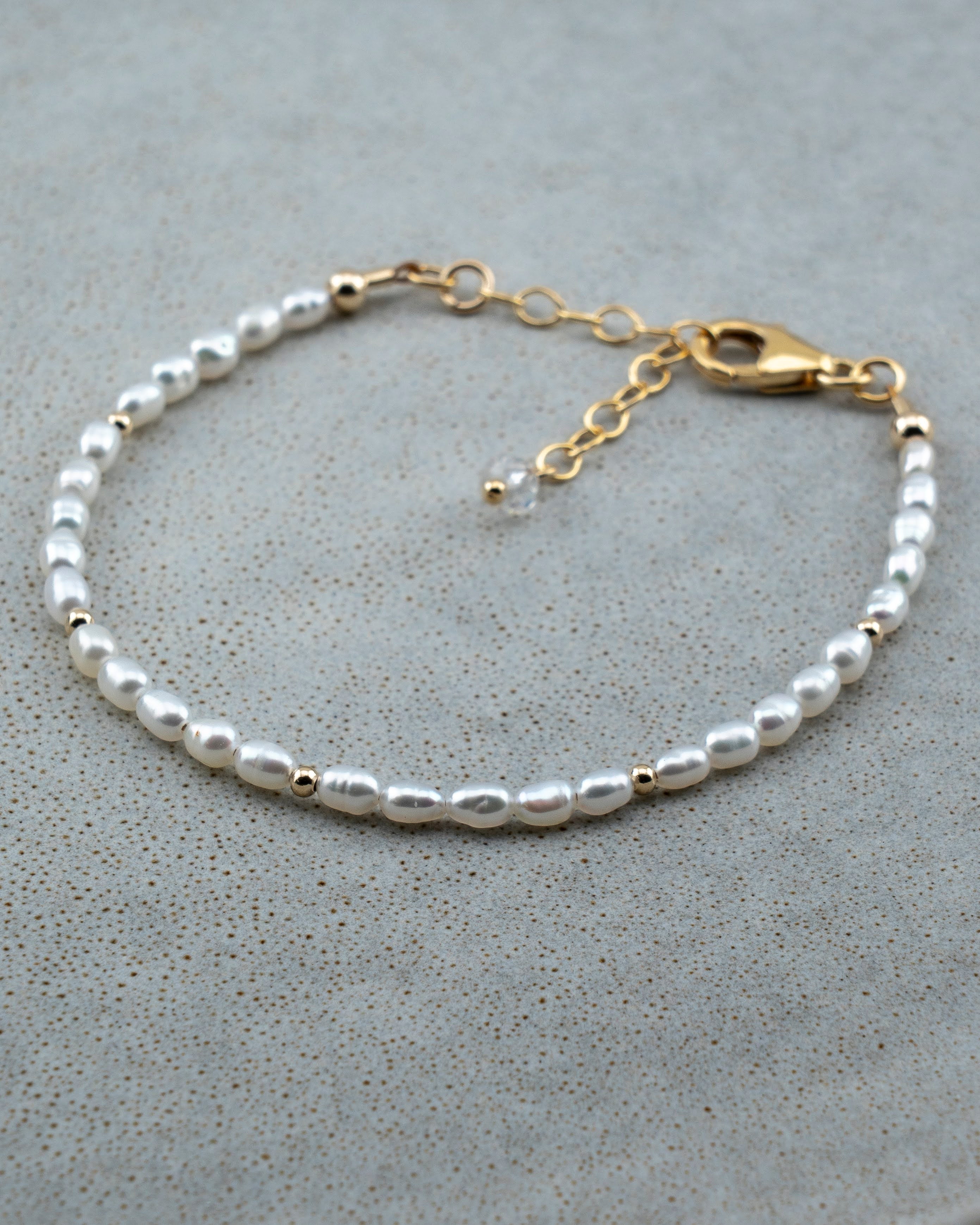 Morning Tide Freshwater Rice Pearl Bracelet