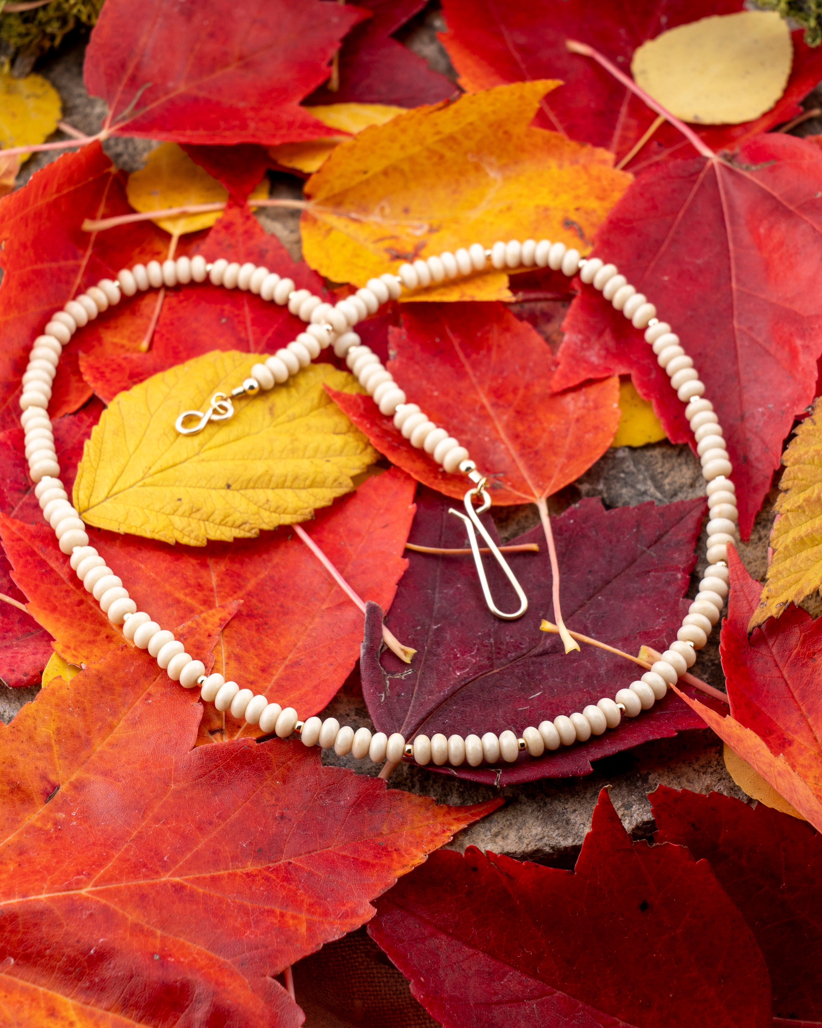 Sandswept Fossil Jasper Necklace