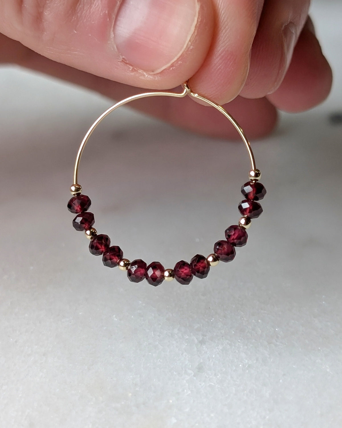 Garnet Hoops