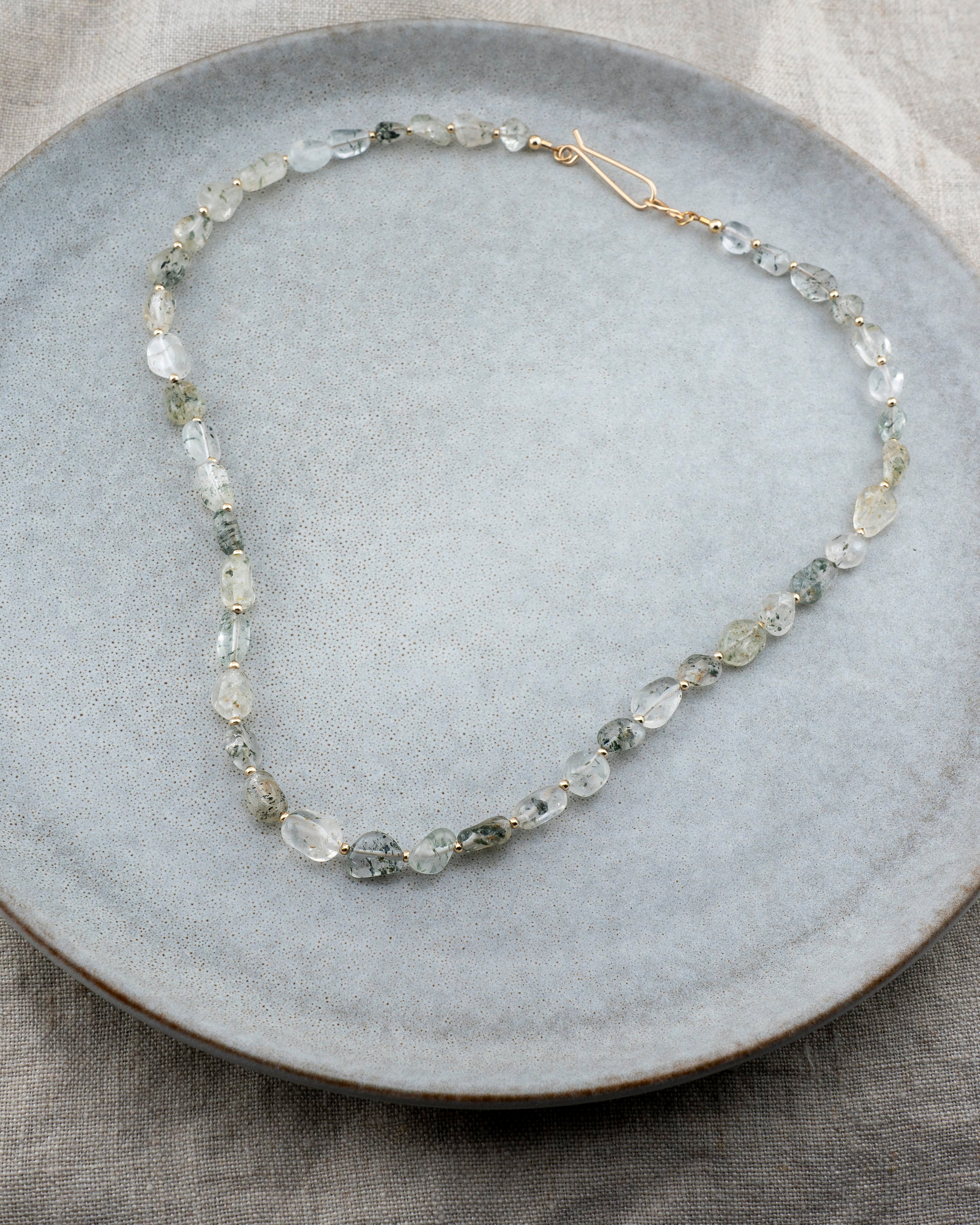 Arboreal Green Phantom Quartz Necklace