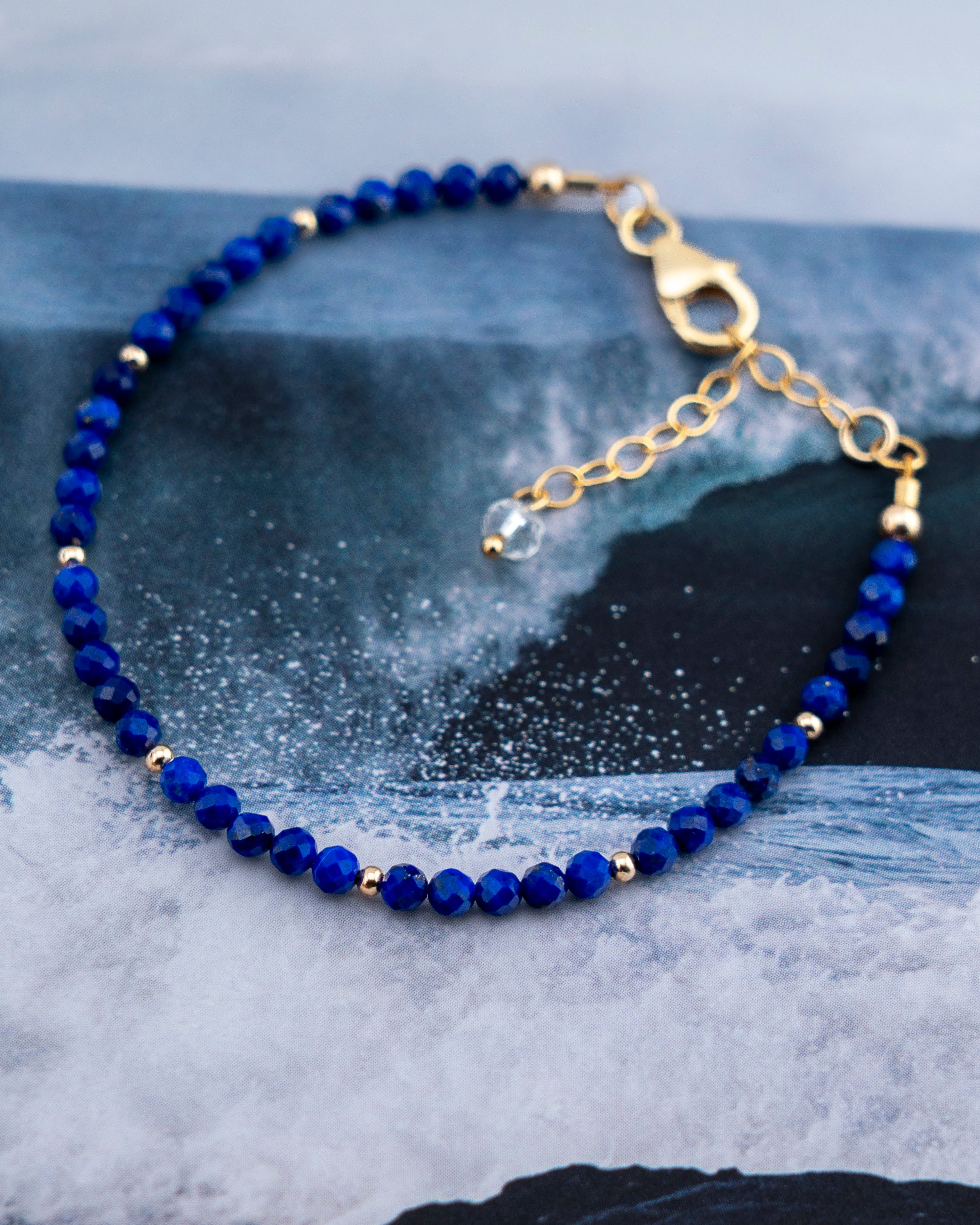Oceanic Indigo Lapis Bracelet