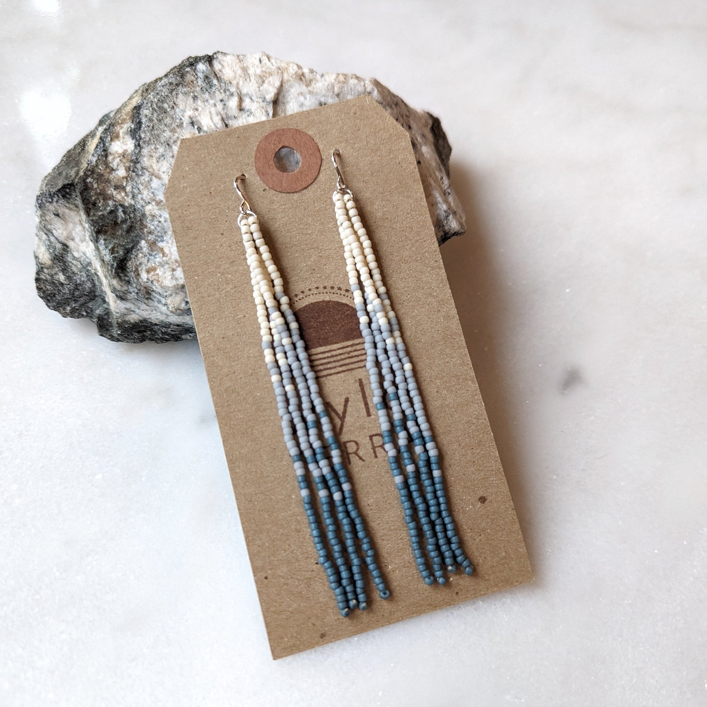 Northern Tides Long Beaded Fringe Earrings
