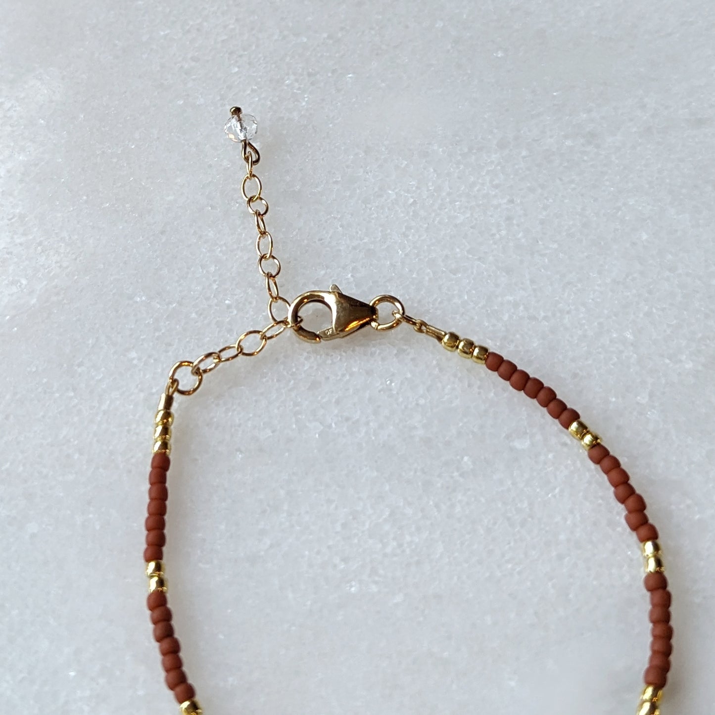 African Turquoise & Terra Cotta Accent Bracelet