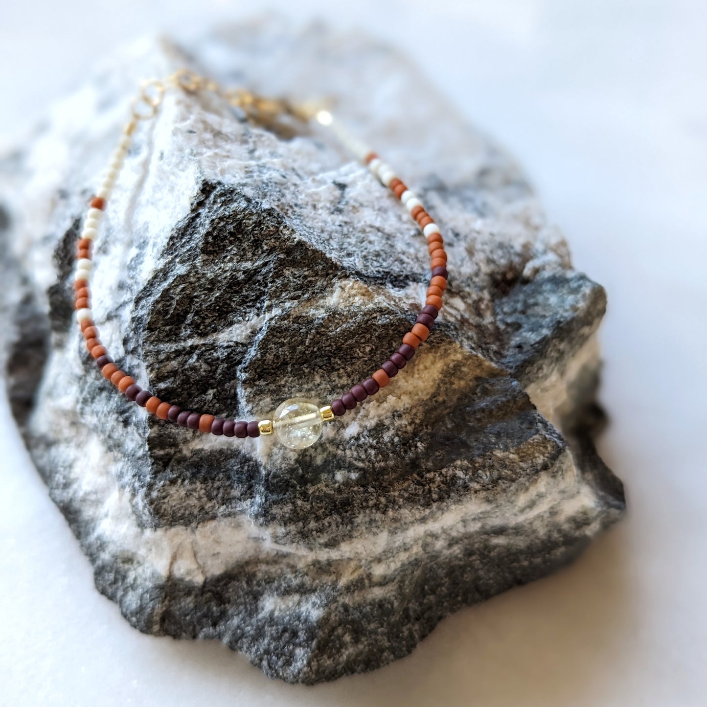 Autumn Abundance Faded Citrine Accent Bracelet