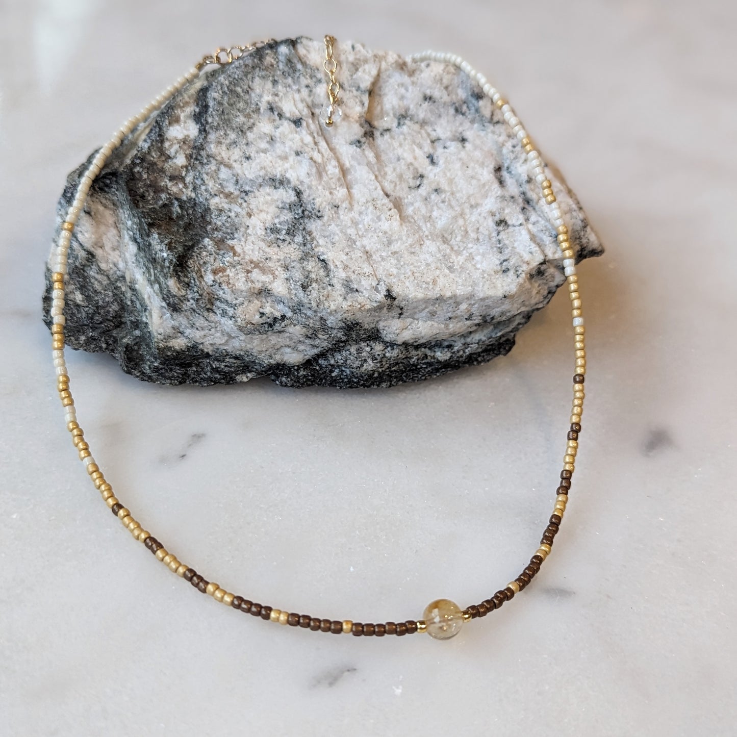 Neutral Citrine Fade Necklace