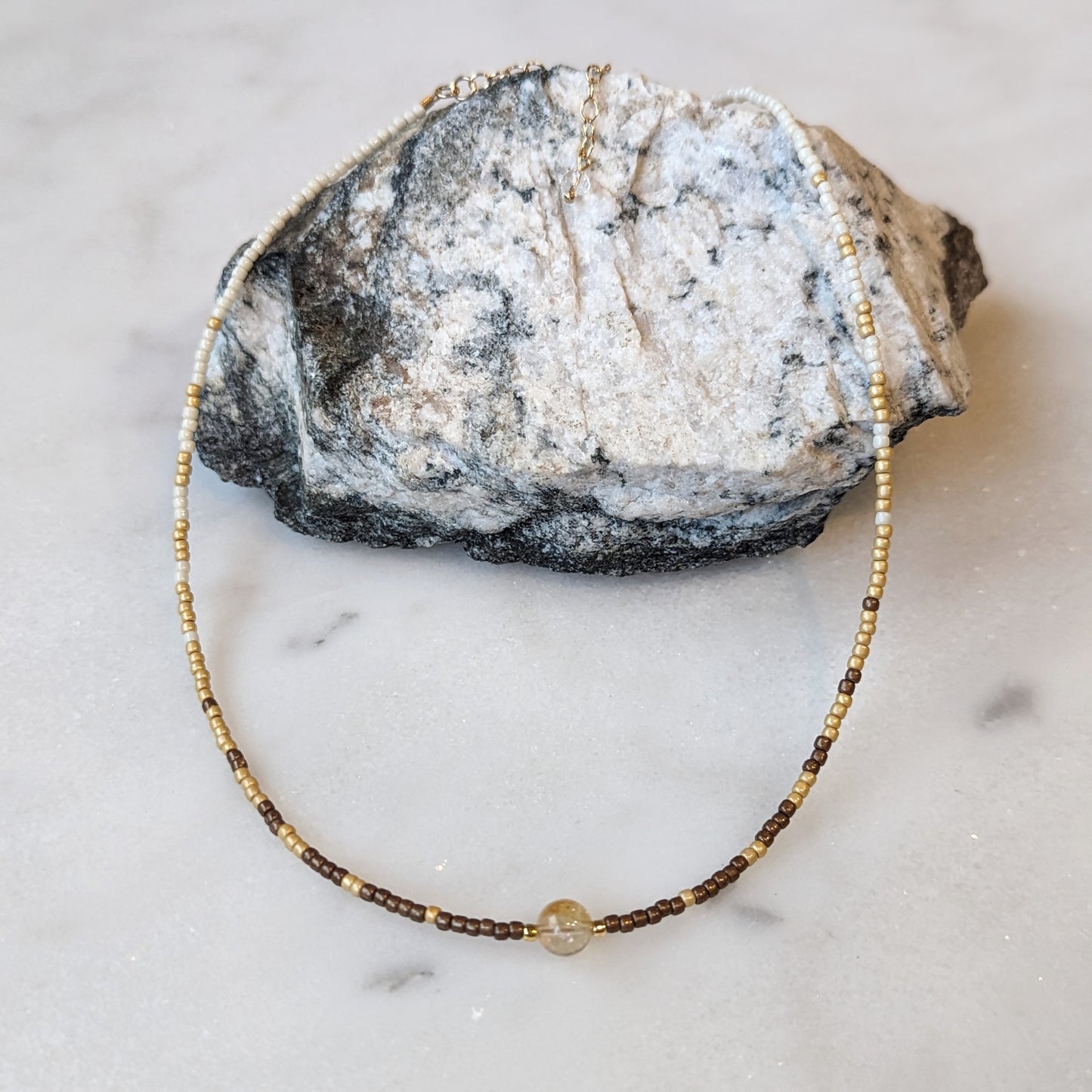Neutral Citrine Fade Necklace