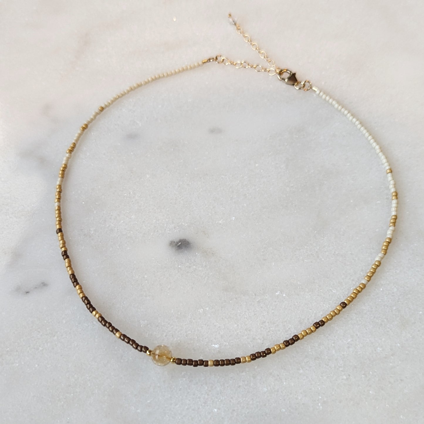 Neutral Citrine Fade Necklace