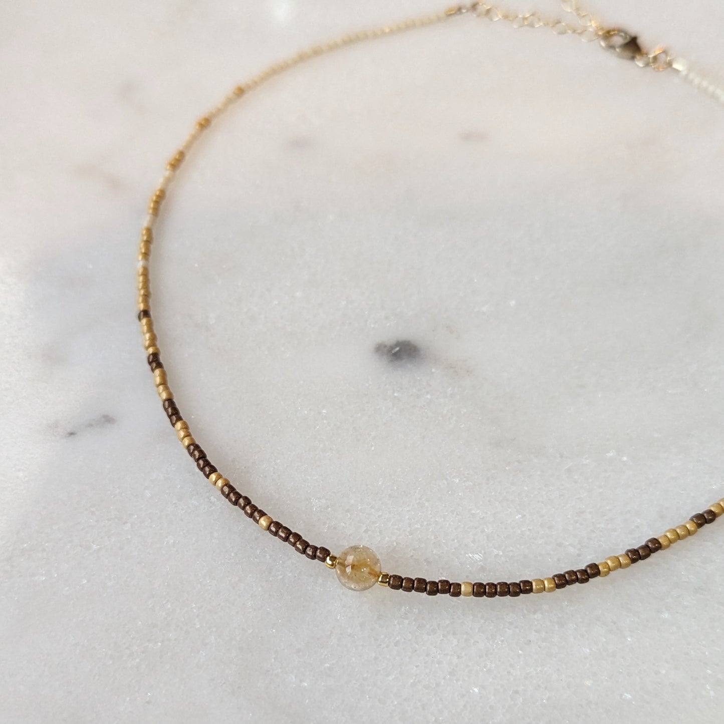 Neutral Citrine Fade Necklace