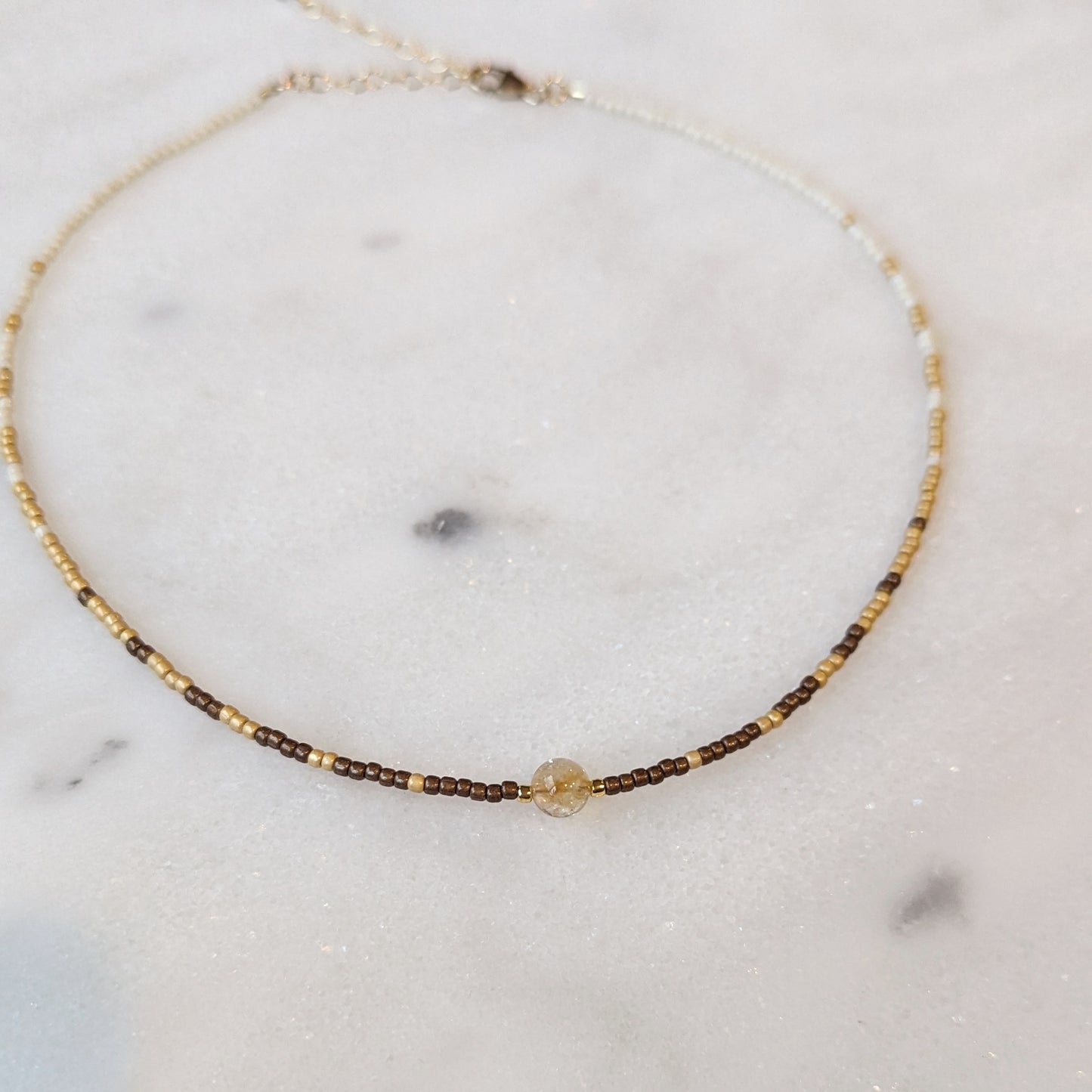 Neutral Citrine Fade Necklace
