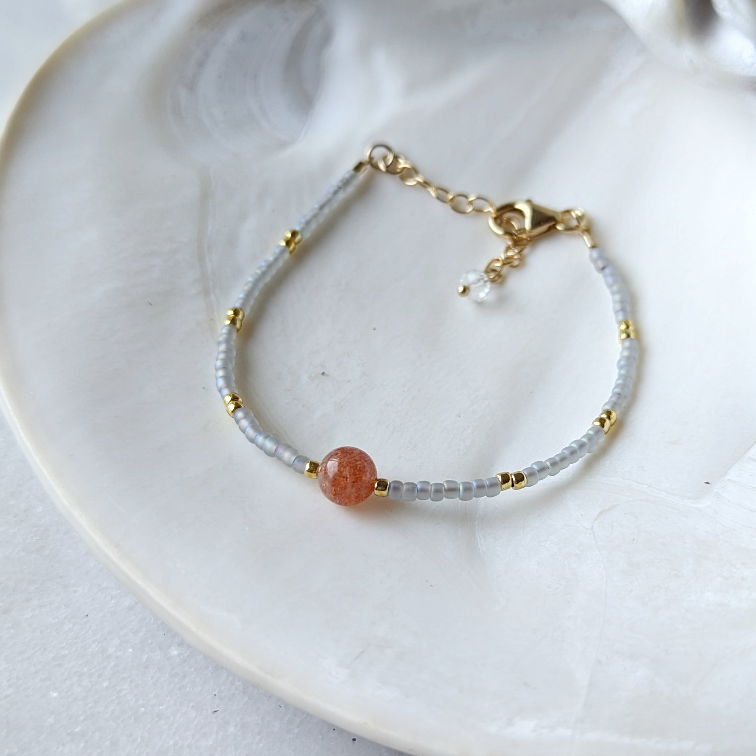Sunstone Desert Coral Bracelet