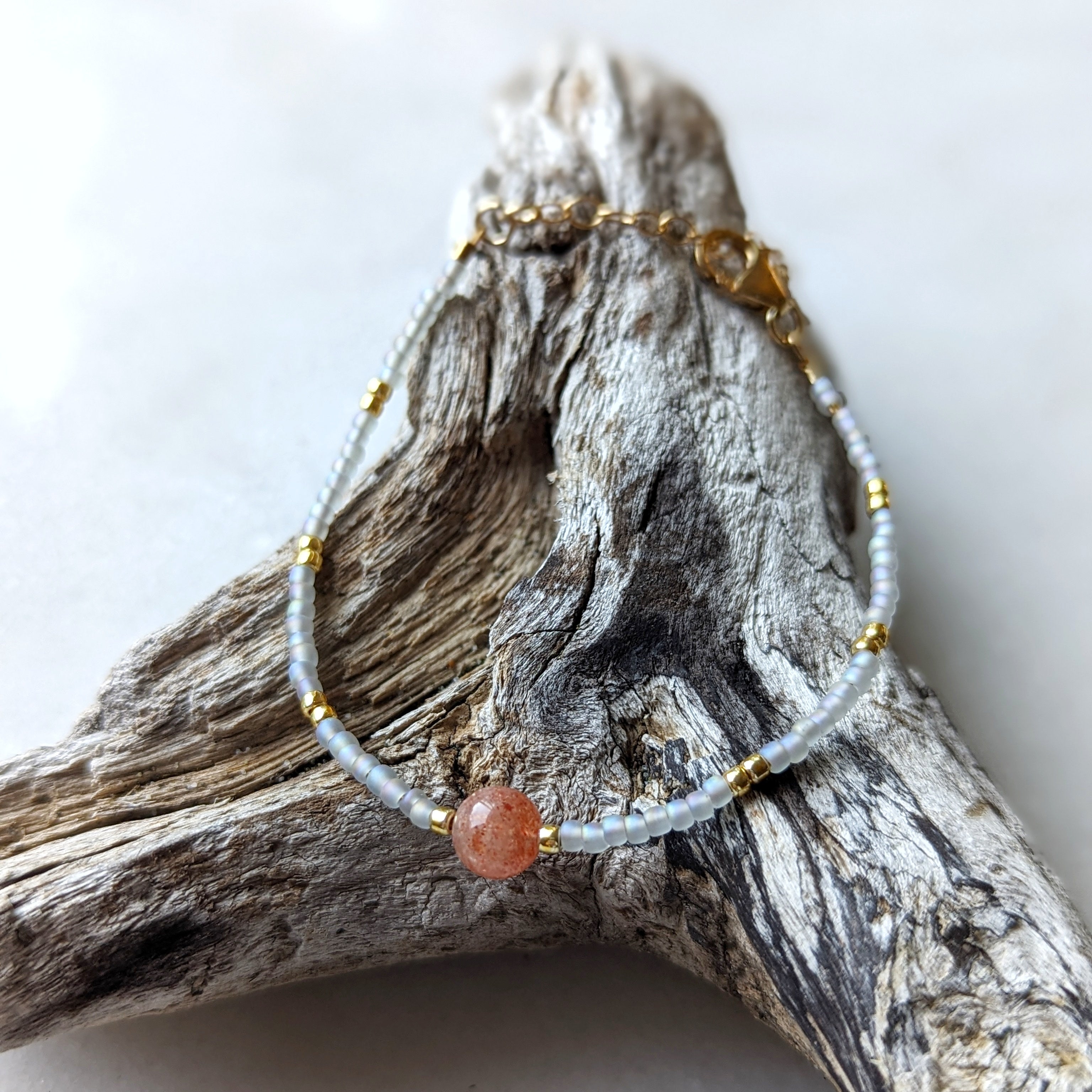 Sunstone Desert Coral Bracelet