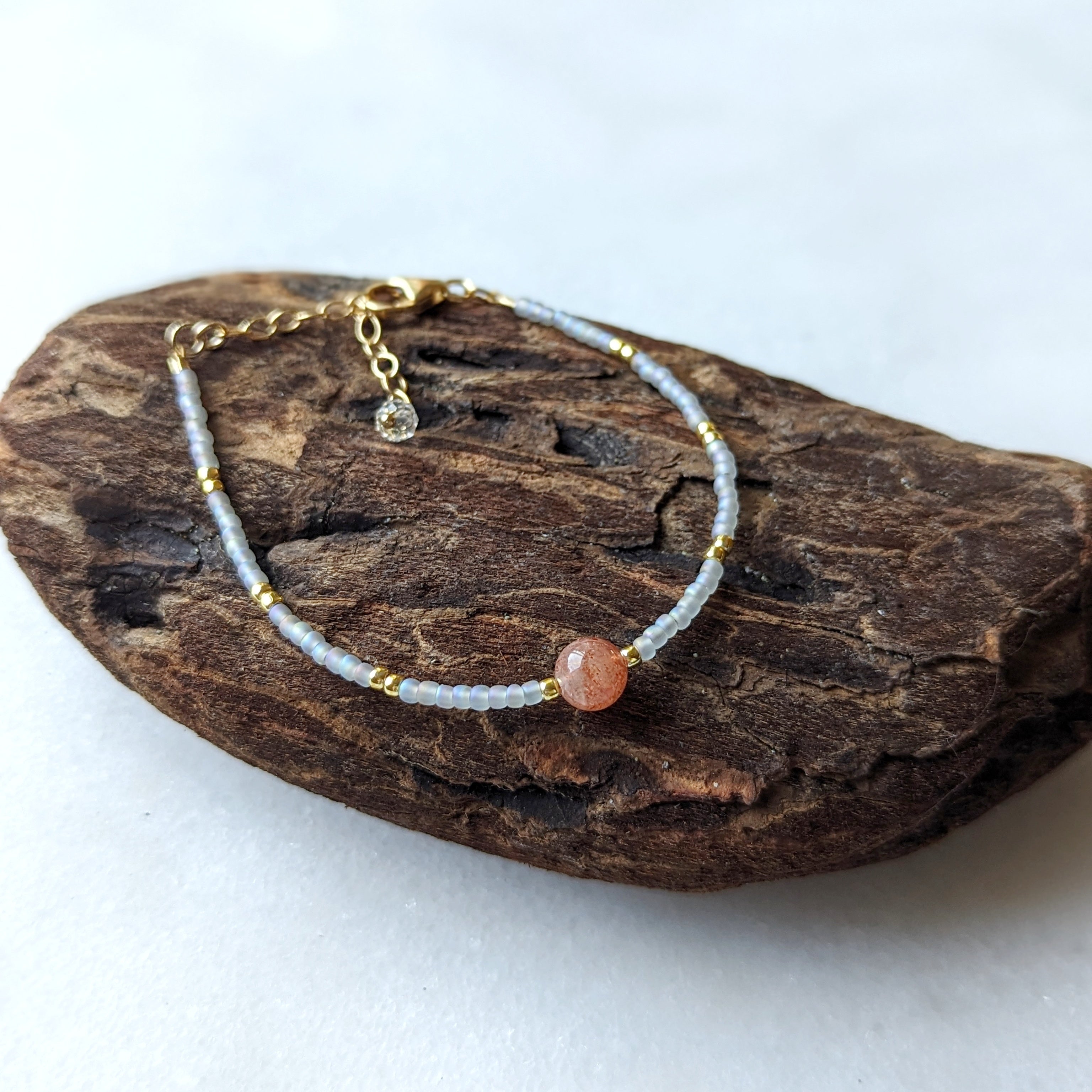 Sunstone Desert Coral Bracelet