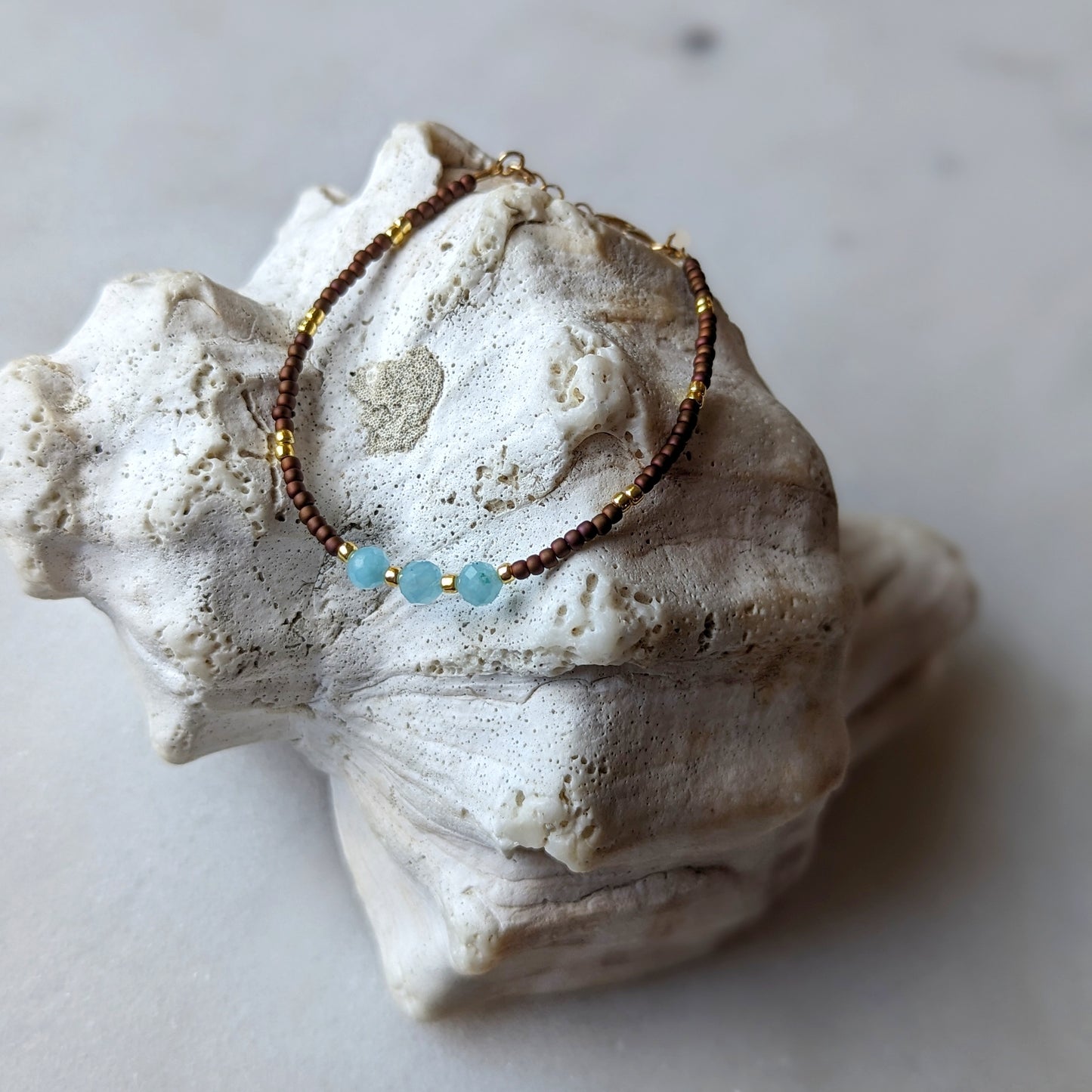 Peruvian Amazonite Oceanic Blue Bracelet