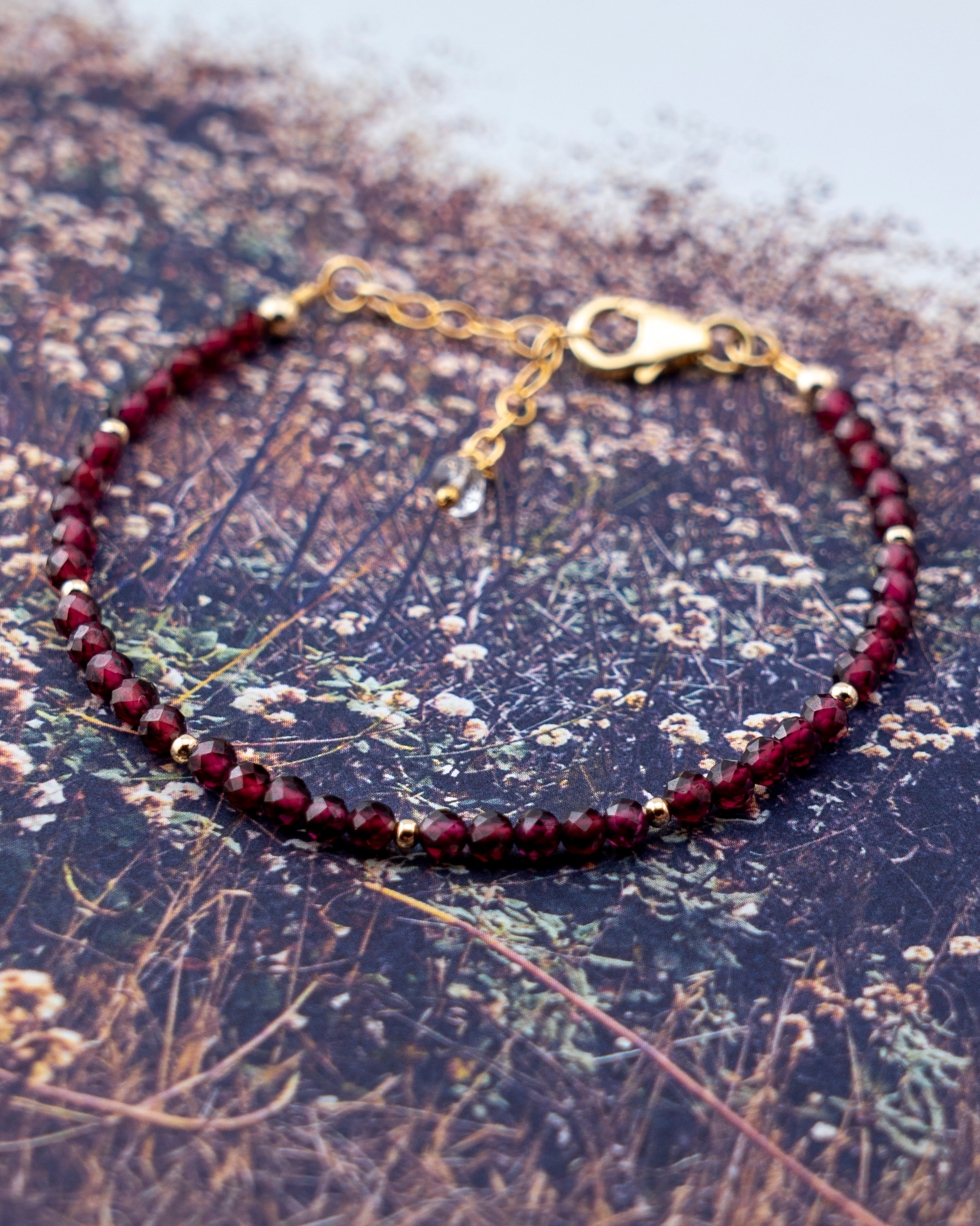 Twilight Syrah Red Garnet Bracelet