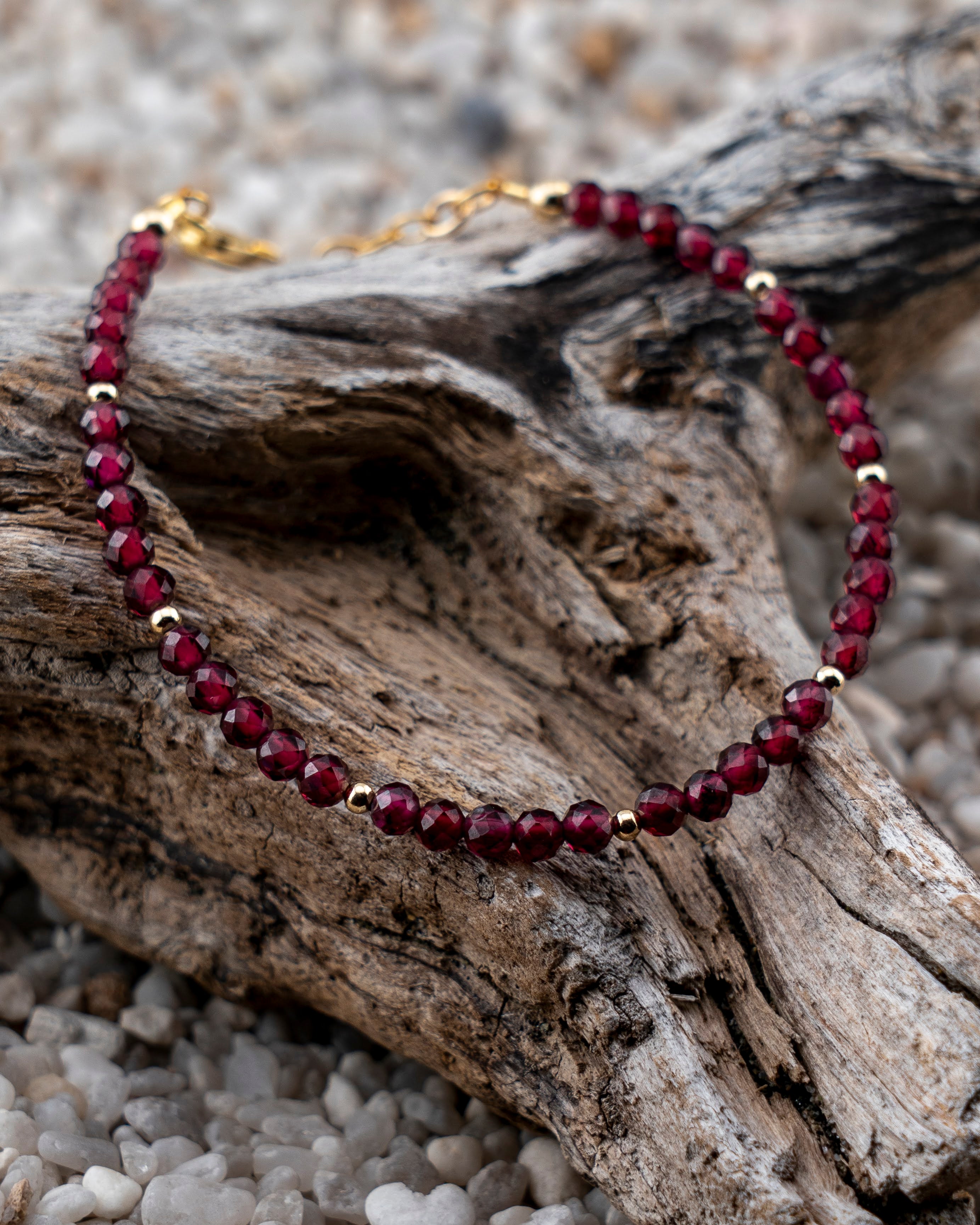 Twilight Syrah Red Garnet Bracelet