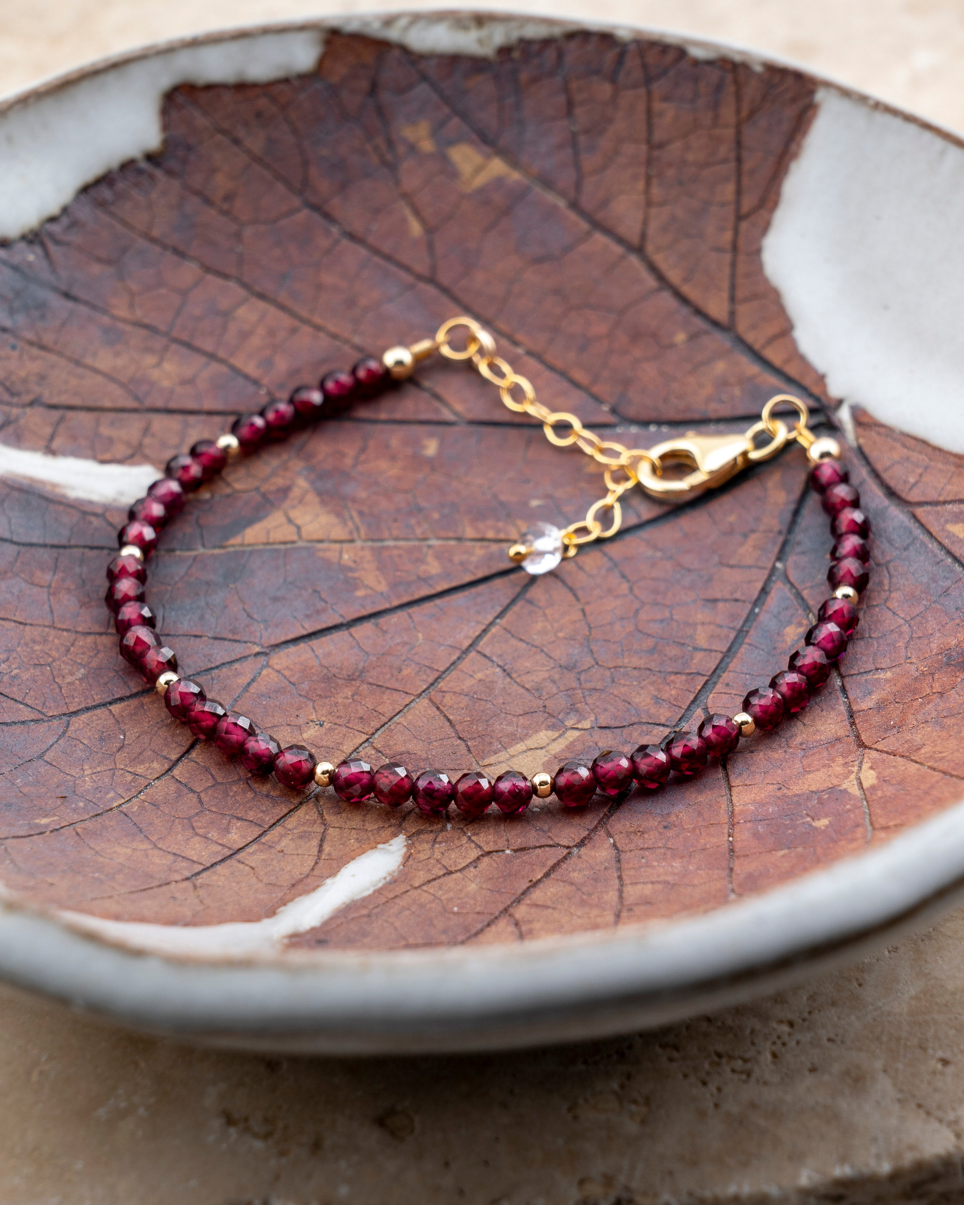 Twilight Syrah Red Garnet Bracelet