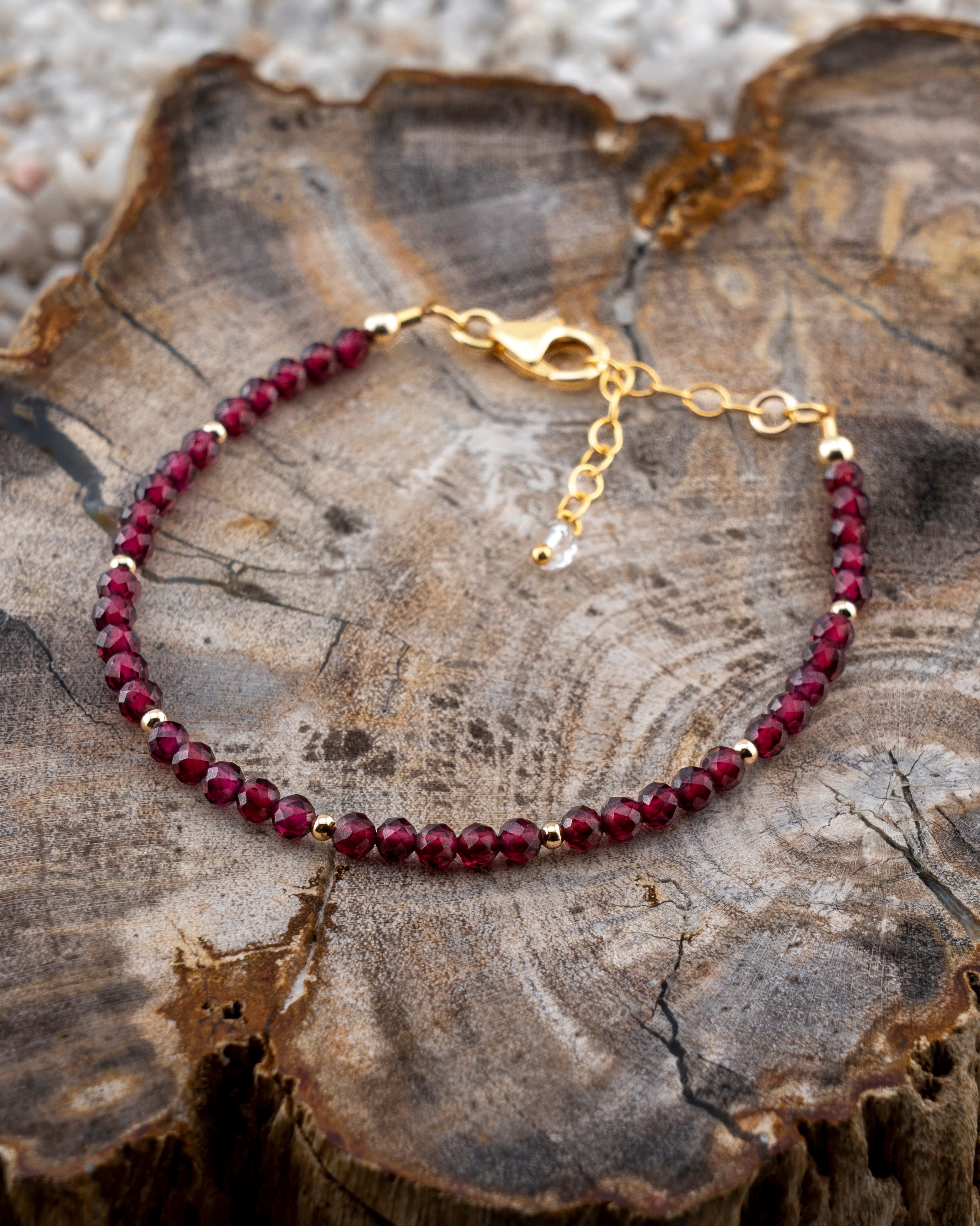 Twilight Syrah Red Garnet Bracelet